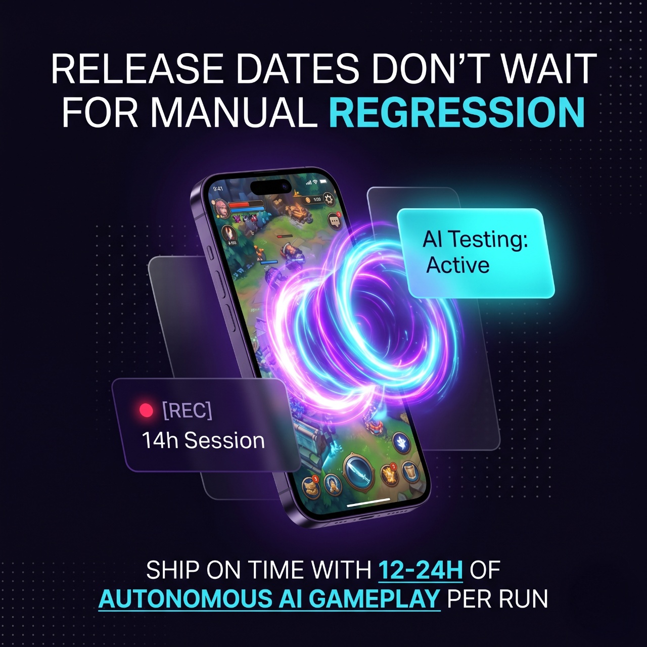 Nodemori Facebook ad: Don't delay your release for regression testing