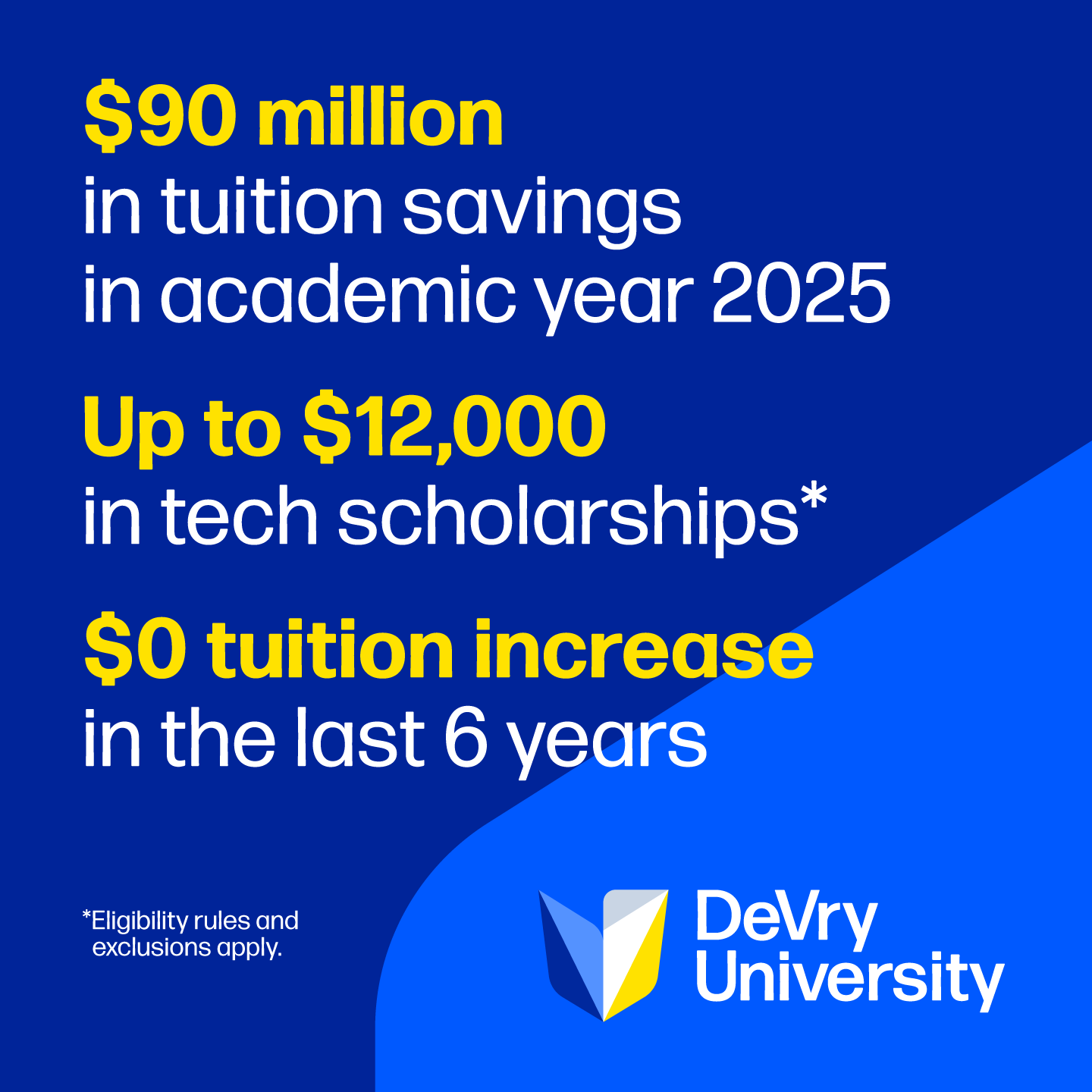 DeVry University Facebook ad