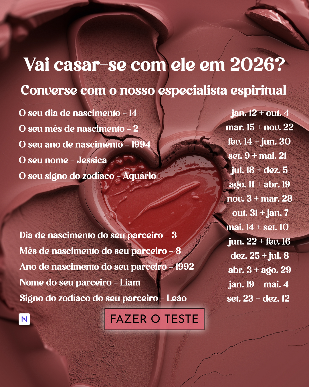 Nebula: Marriage Compatibility Facebook ad