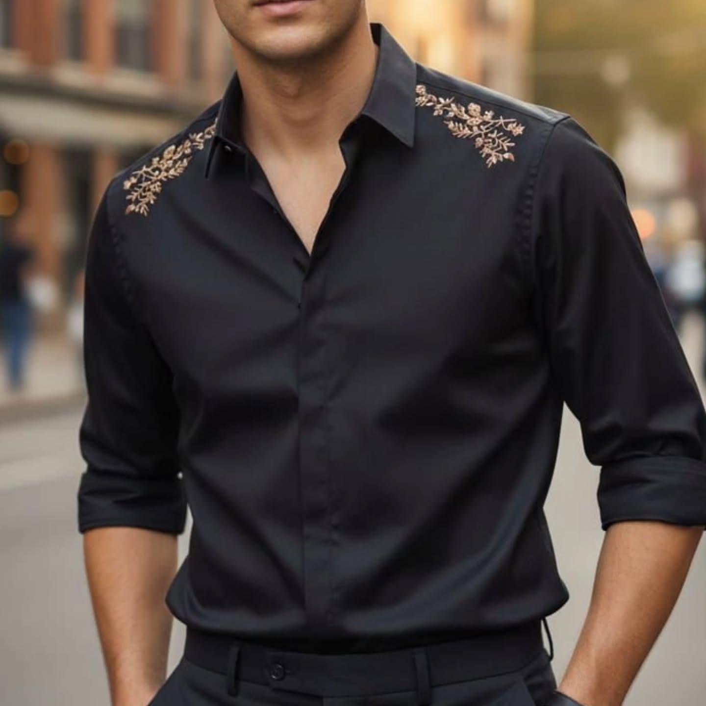 Hum India Clothing Facebook ad: Statement party shirts for luxury brands.