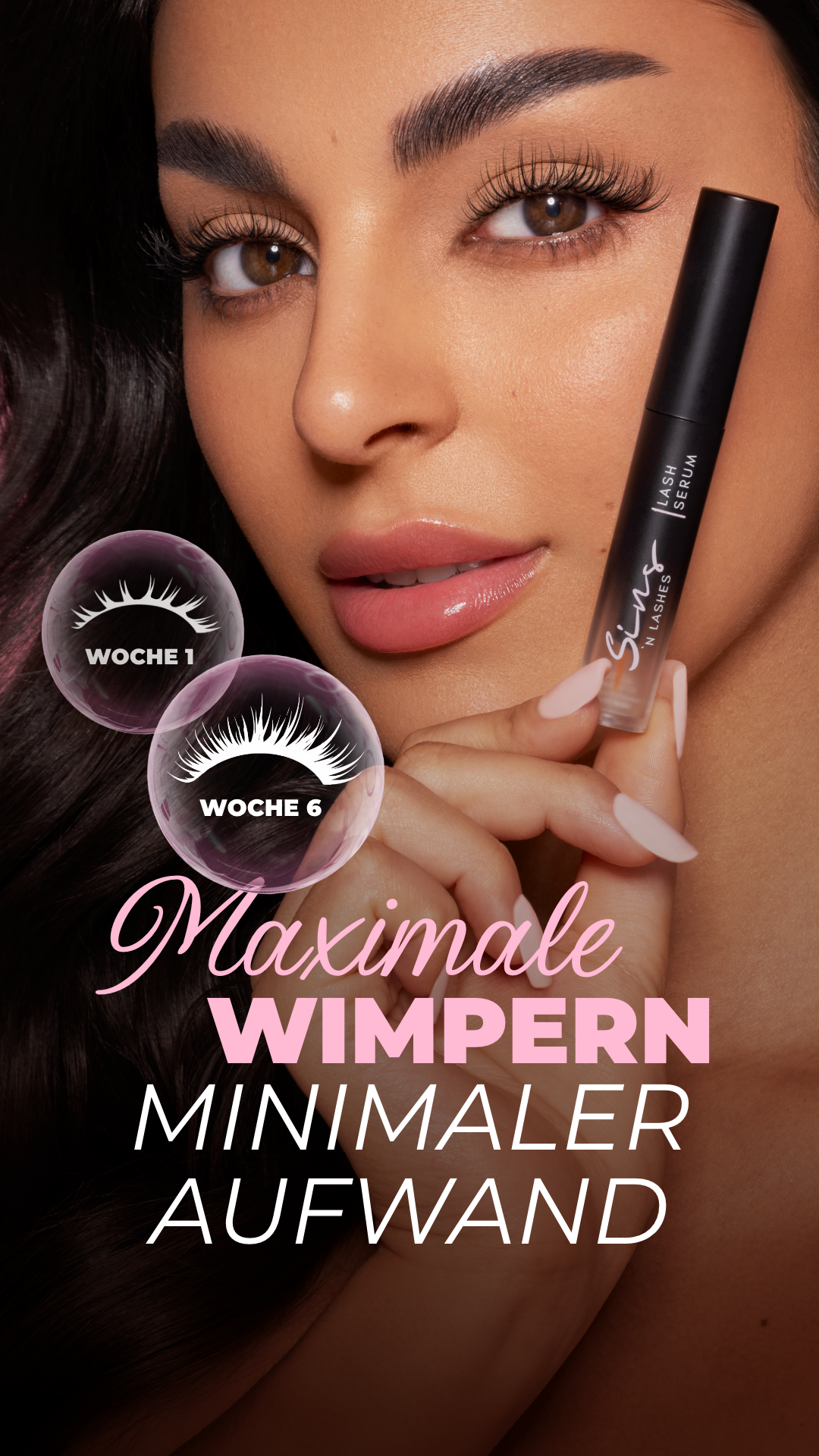 Sins 'n Lashes Facebook ad