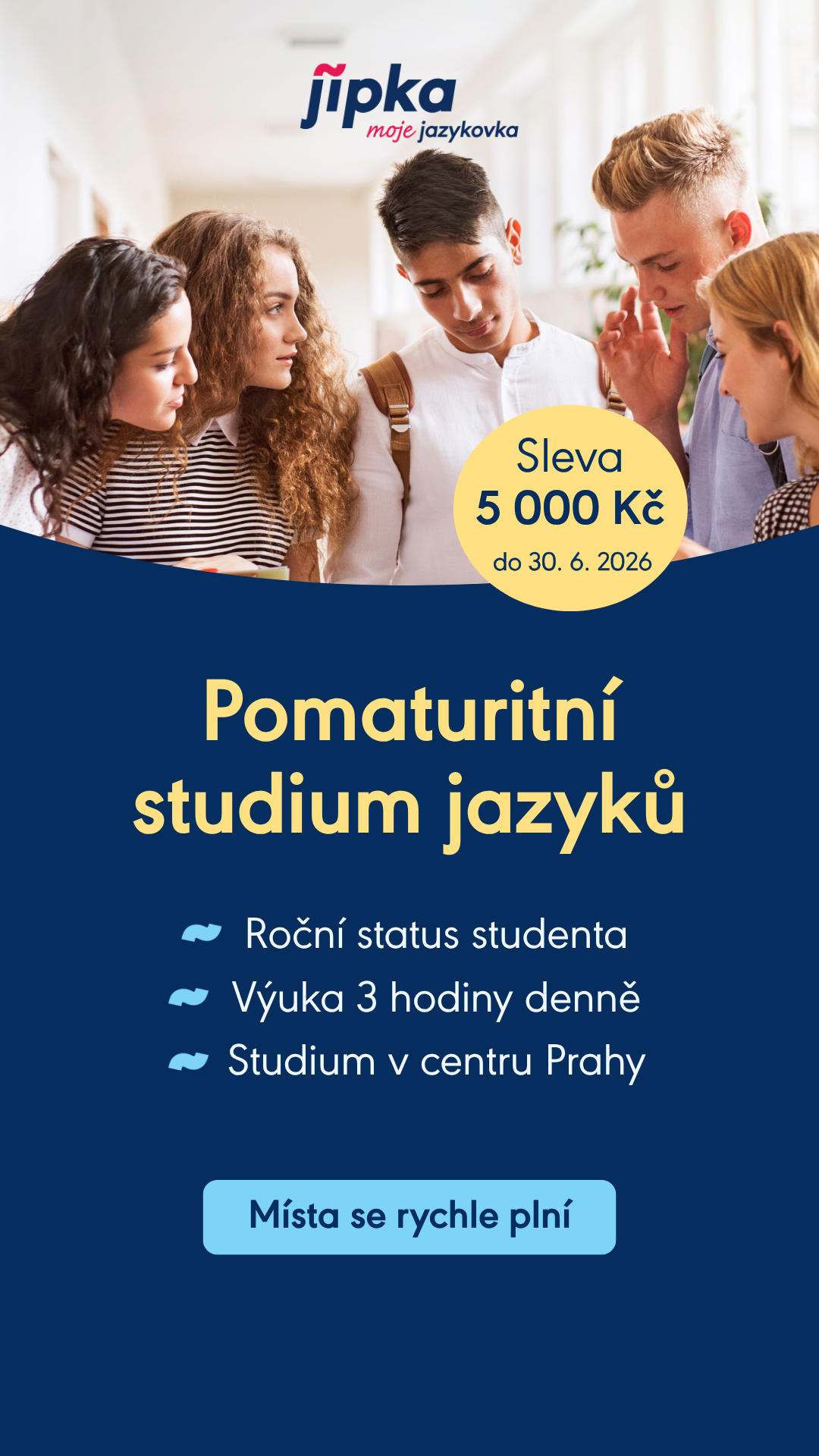 JIPKA jazyková škola Facebook ad