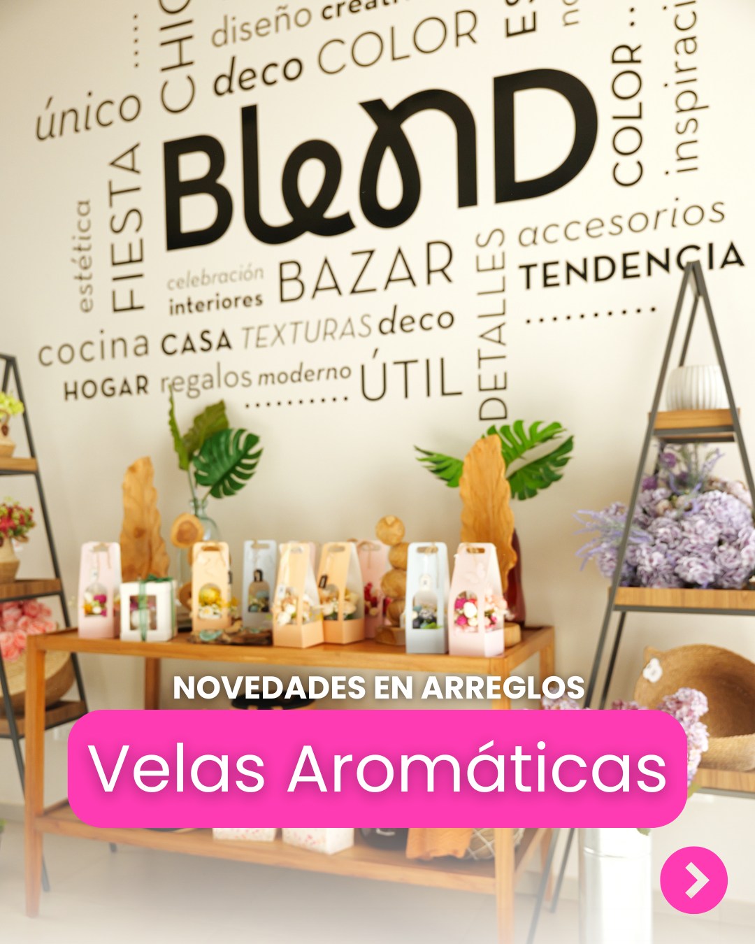 Blend Multitienda Facebook ad: Una vela puede cambiar por completo el ambiente…