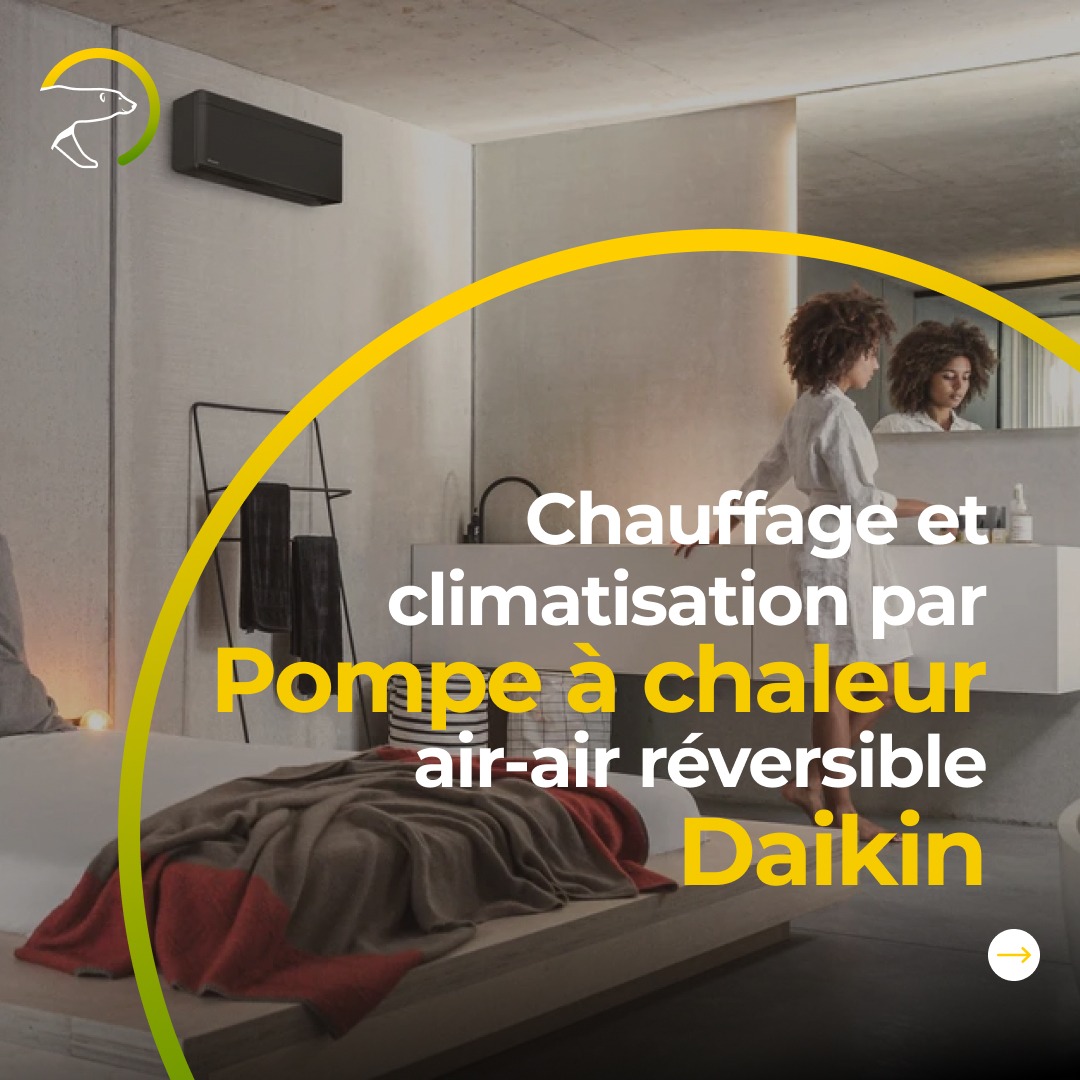 Polarsun Facebook ad: Chauffage et climatisation réversible par pompe à chaleur…