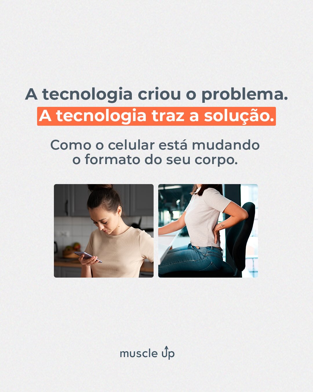 Muscle Up Facebook ad: Quantas horas por dia você passa olhando para…