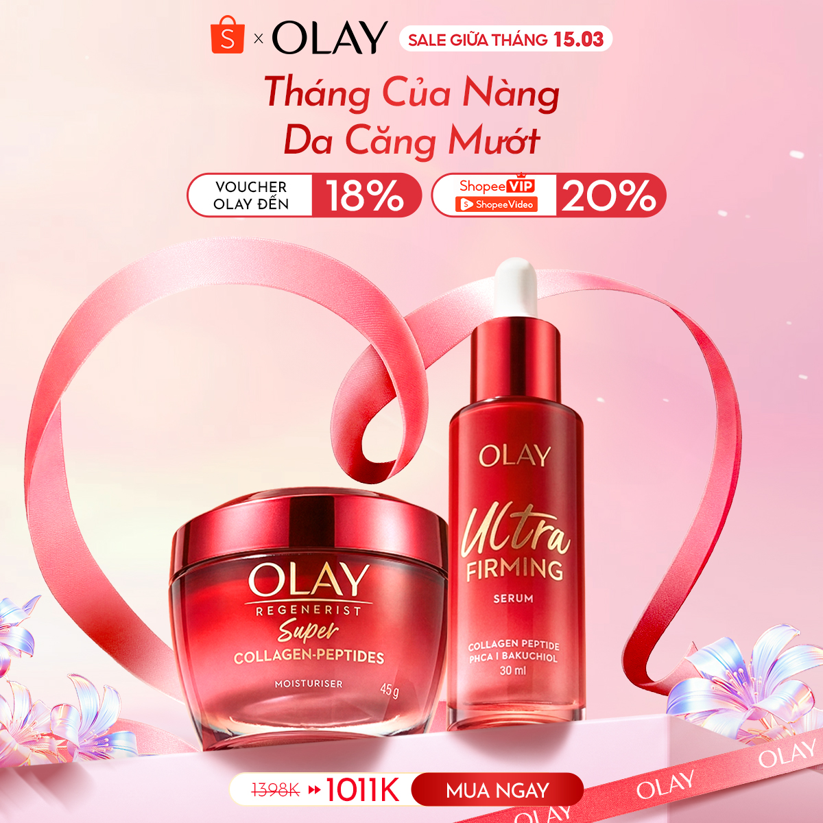 Olay Vietnam Facebook ad: SIÊU SALE 15.03 CHỐT ĐƠN NGAY!