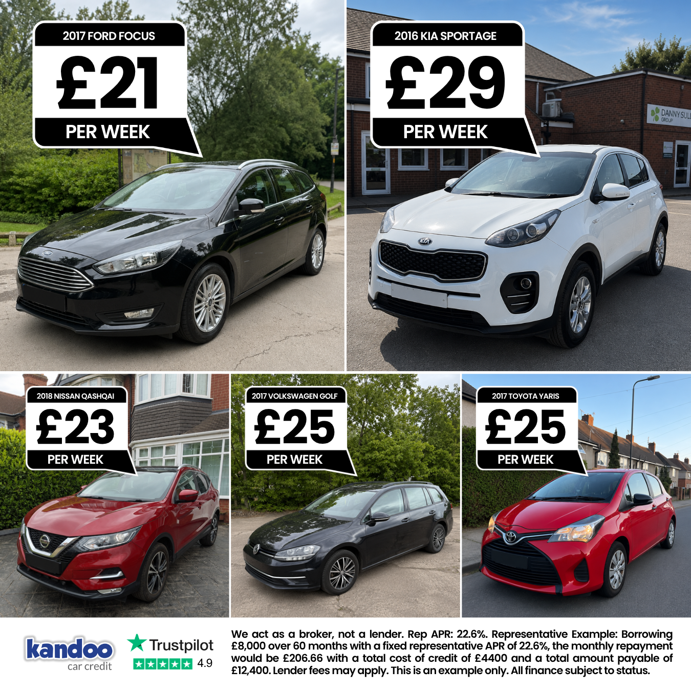 Kandoo Car Credit Facebook ad