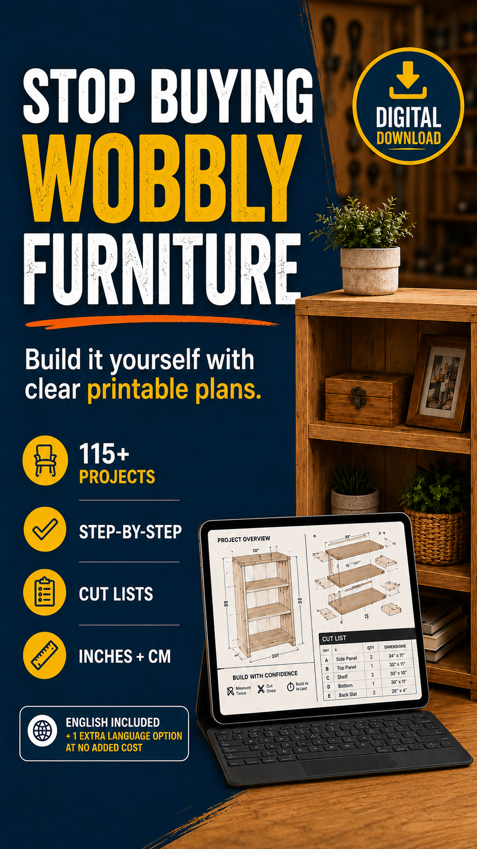 Build with wood plans Facebook ad from Jul 9, 2026
