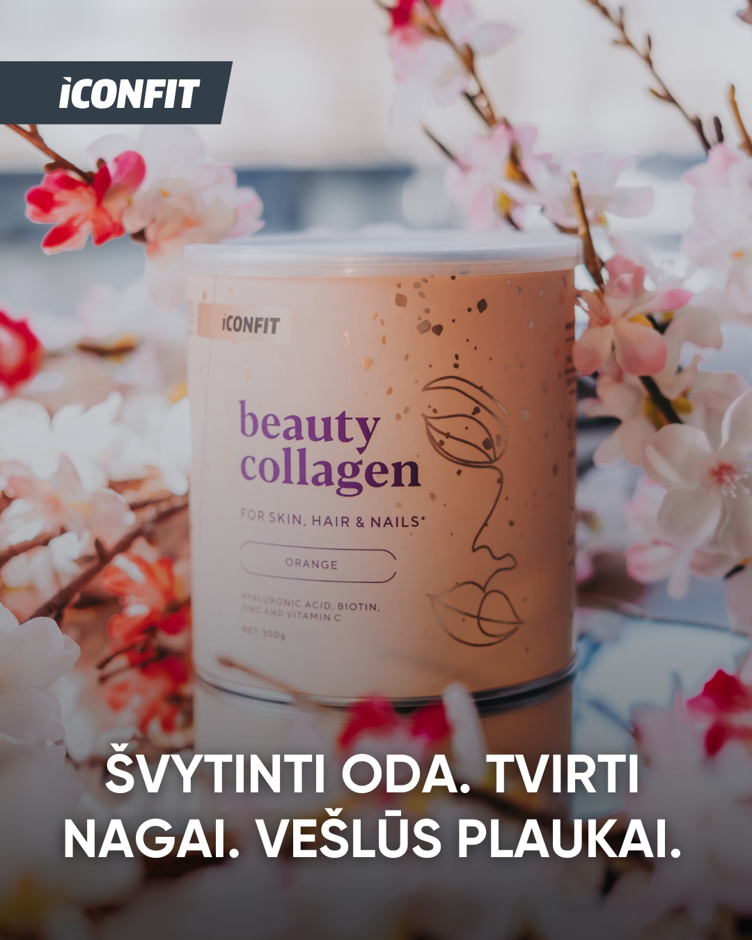 ICON FIT Lietuva Facebook ad: Tavo odai, plaukams ir nagams!