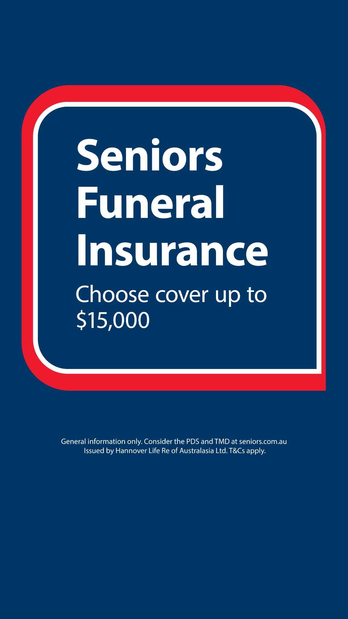 Australian Seniors Insurance Agency Facebook ad
