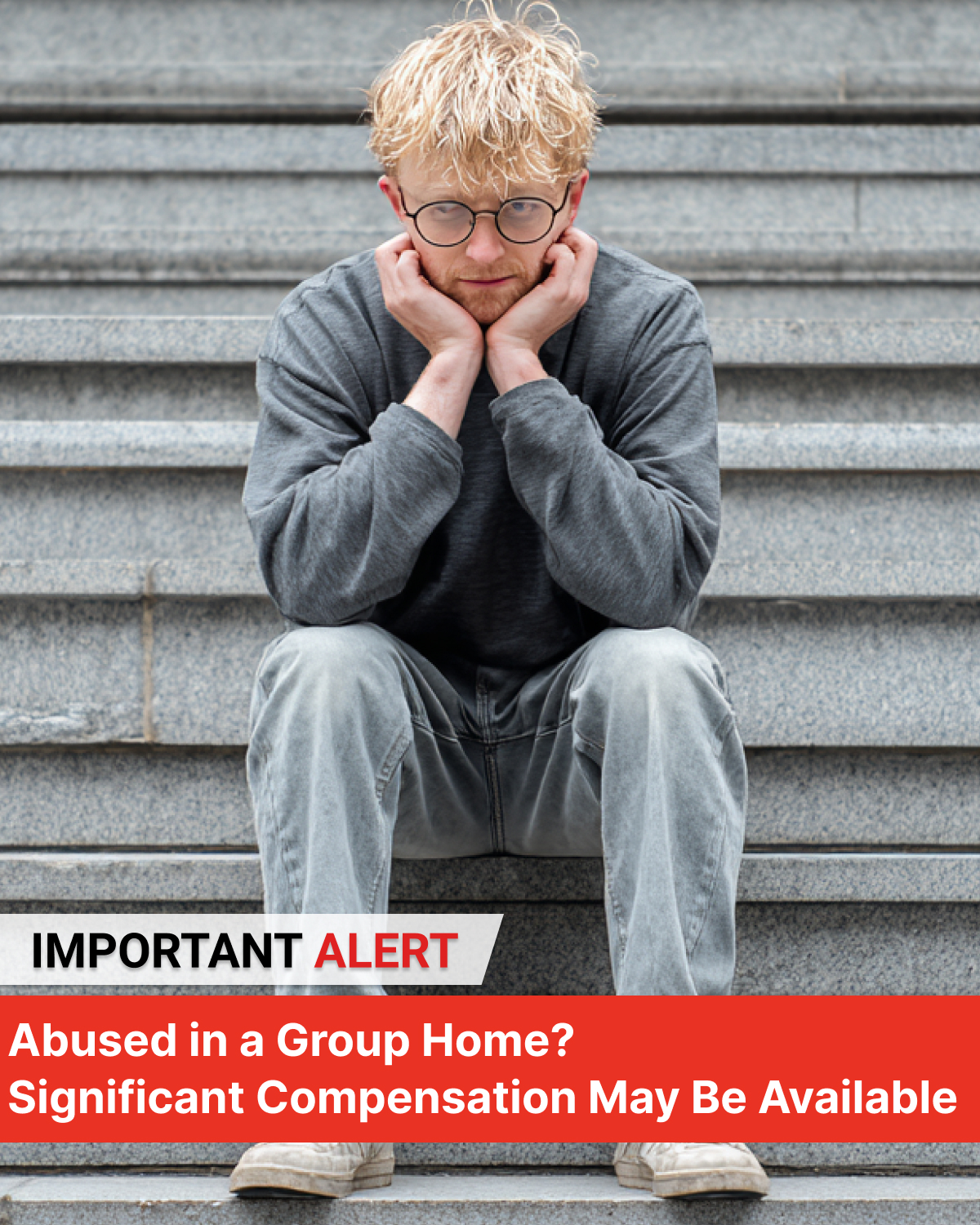Group Home Abuse & Injury Claims Facebook ad from Jan 19, 2026