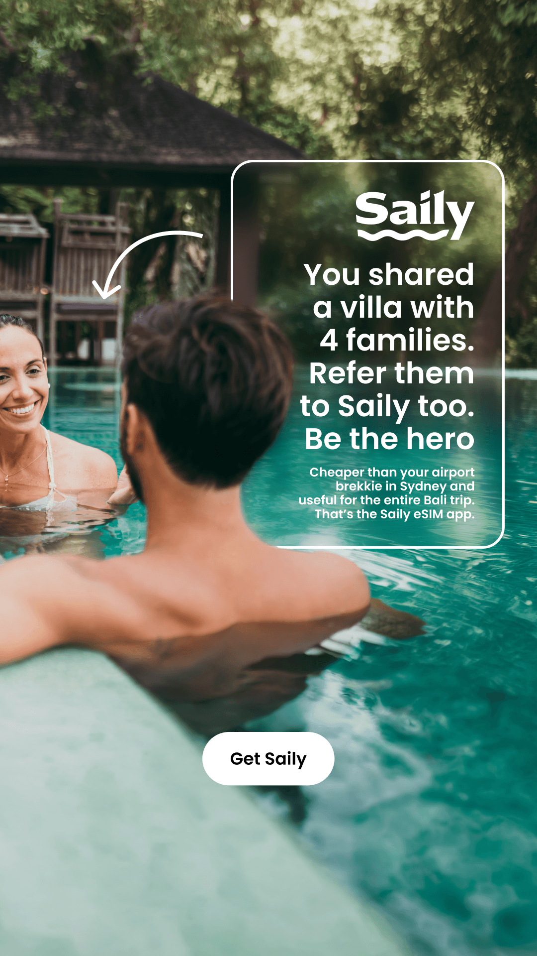 Saily Facebook ad
