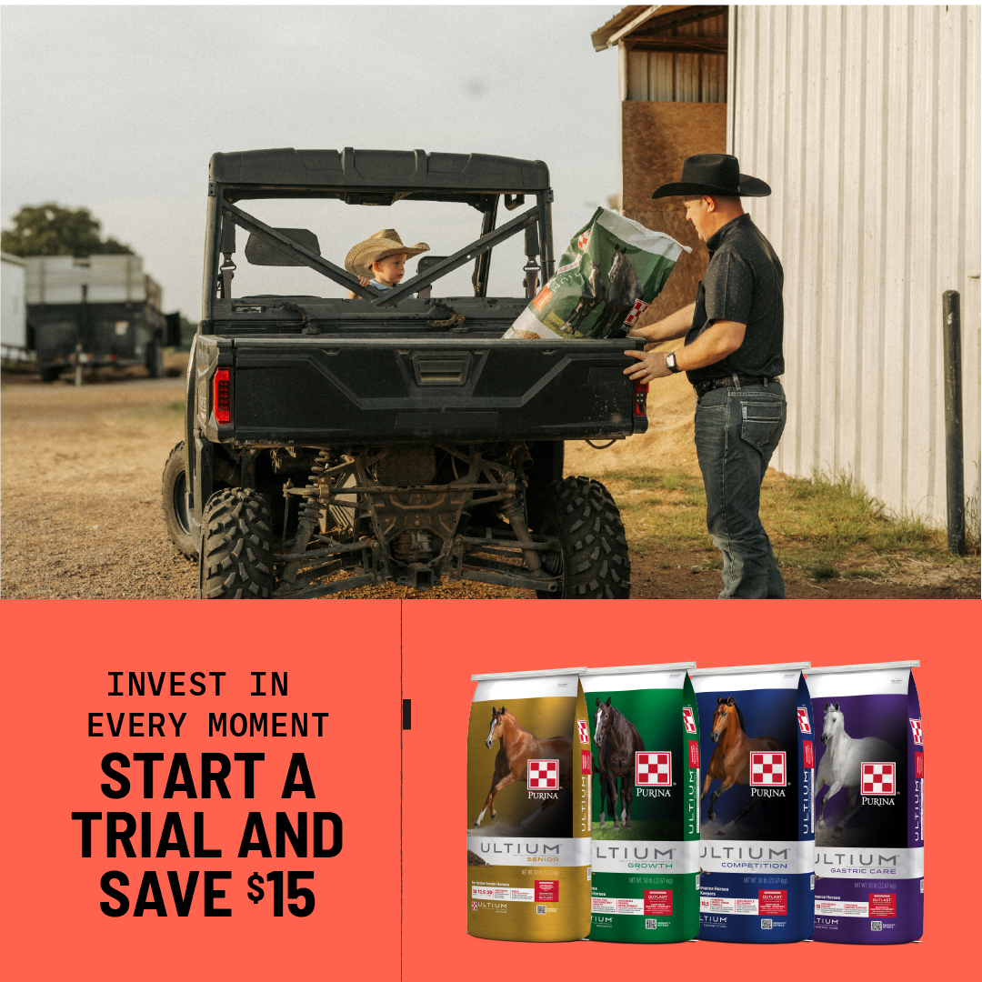 Purina Horse Facebook ad: Start a Trial Today