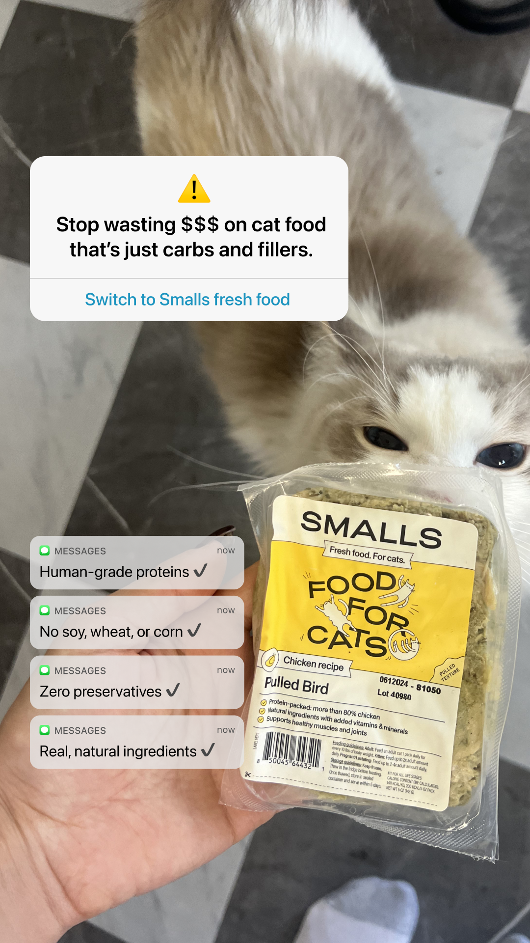 Smalls Facebook ad