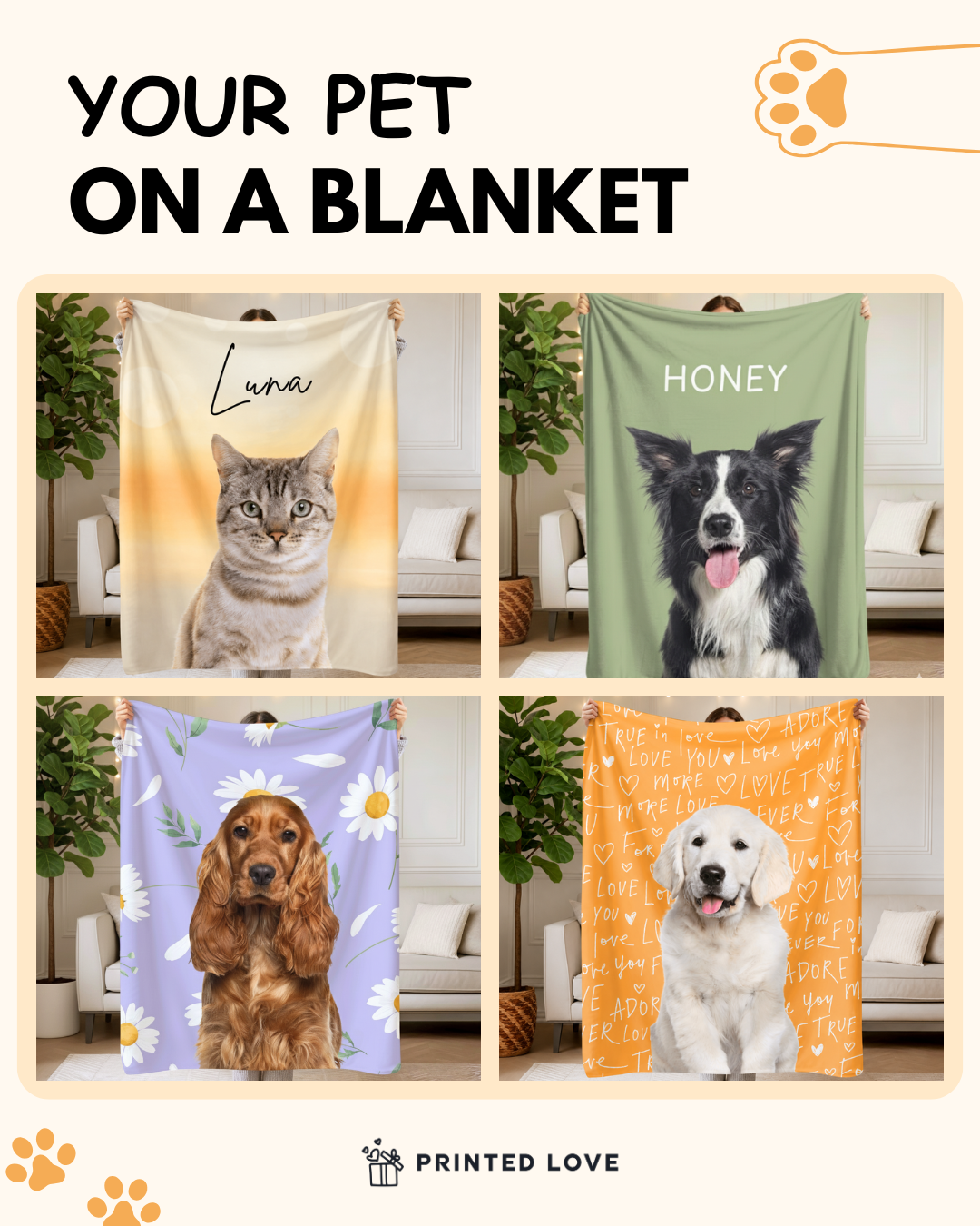 Printed Love Gifts Facebook ad: They’ll Love You For This