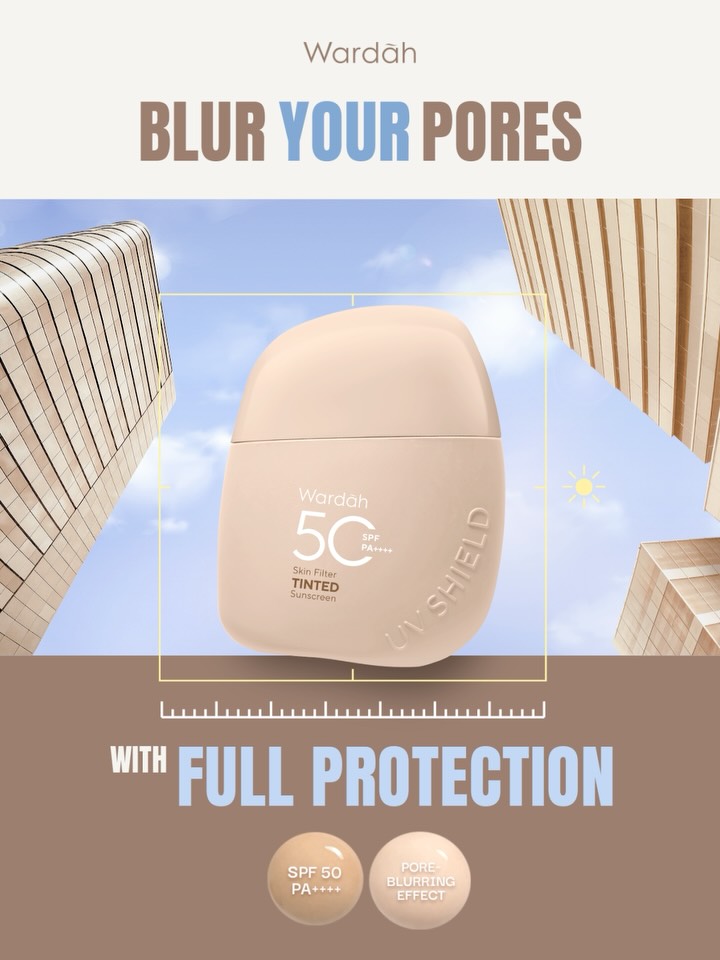 Wardah Beauty Malaysia Facebook ad: [7.7 Flash Sale] NEW! Wardah UV Shield Skin Filter Tinted…