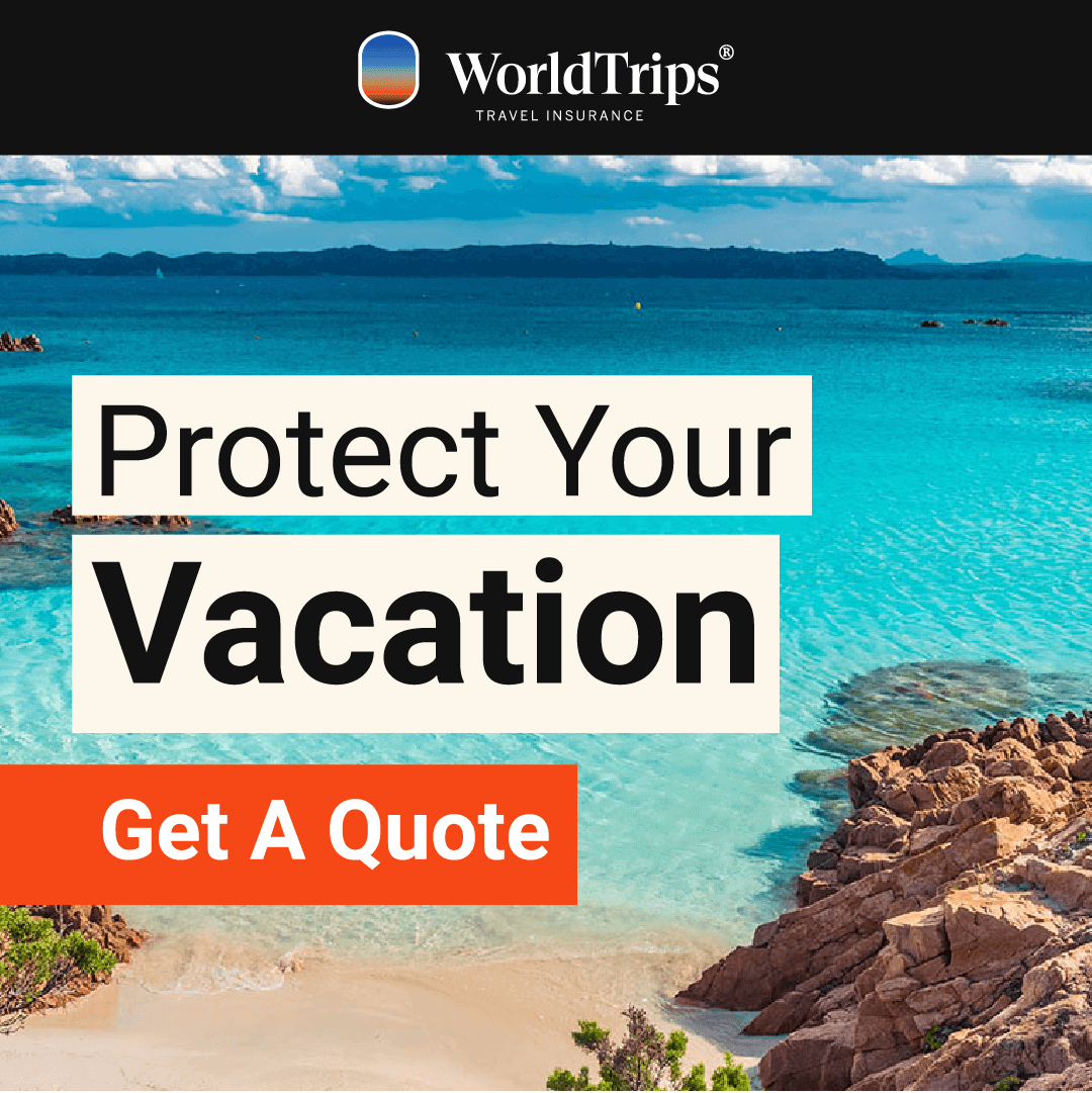 WorldTrips Travel Insurance Facebook ad: Trip Cancellation Quote