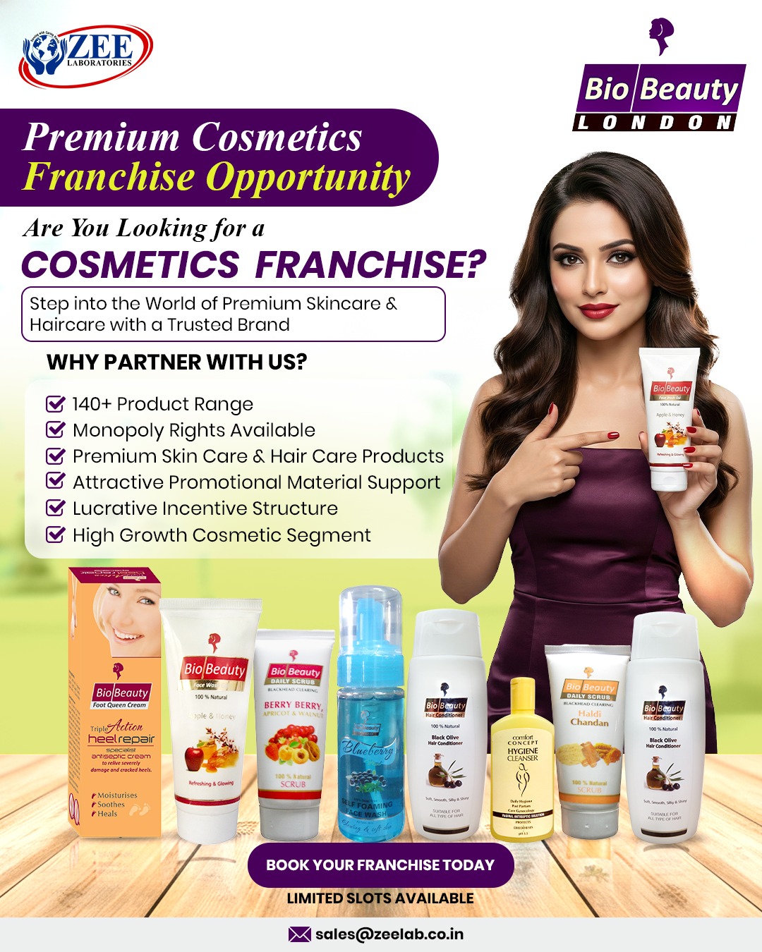Zee Laboratories Limited Facebook ad: Build Your Future in the Premium Cosmetics Industry