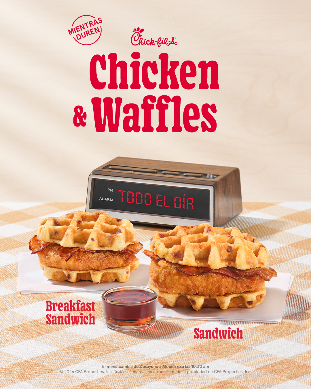 Chick-fil-A Facebook ad: Chicken & Waffles