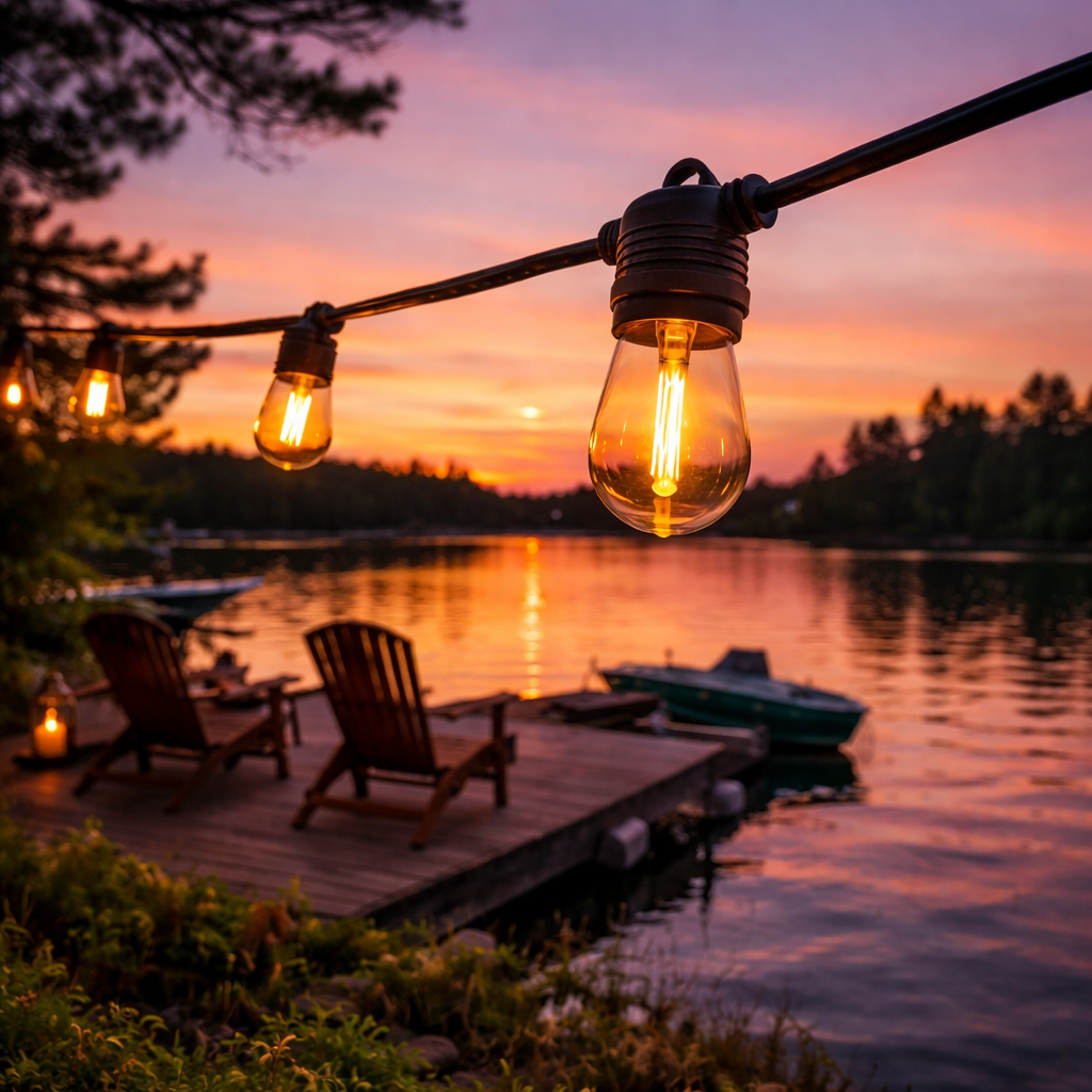 Ly.se Facebook ad: Guirlandes lumineuses premium, conçues pour les espaces…
