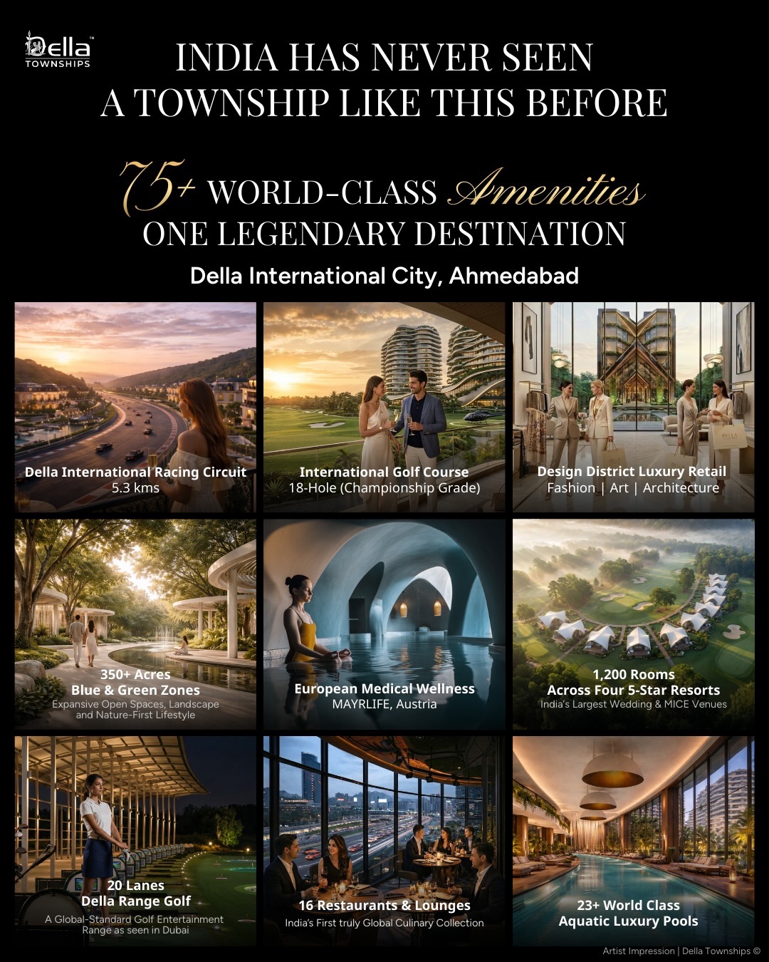 Della Townships Facebook ad: India has never seen a Township like this…