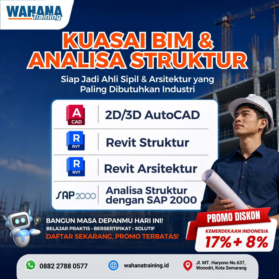 LPK WAHANA Facebook ad: PROMO SPESIAL KEMERDEKAAN: Waktunya Upgrade Skill Sipil &…