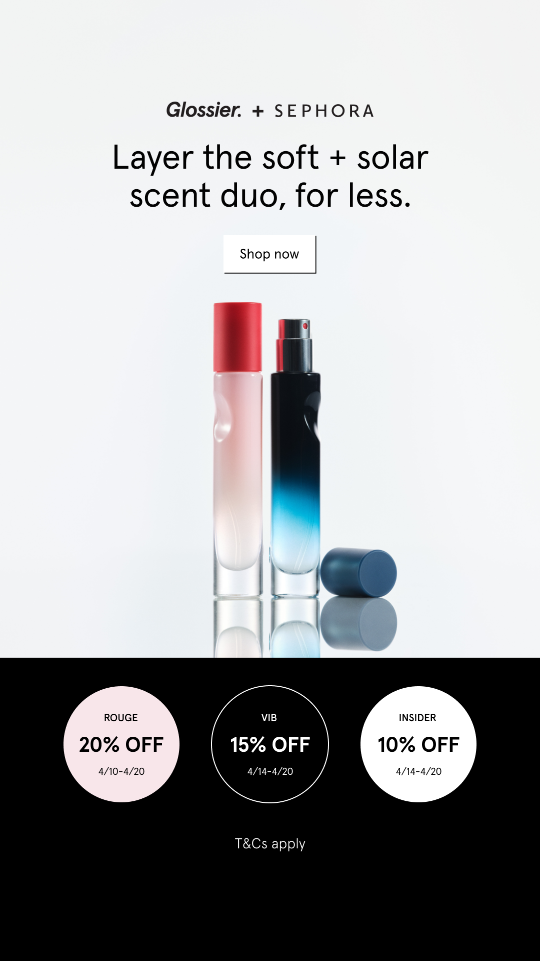 Glossier Facebook ad