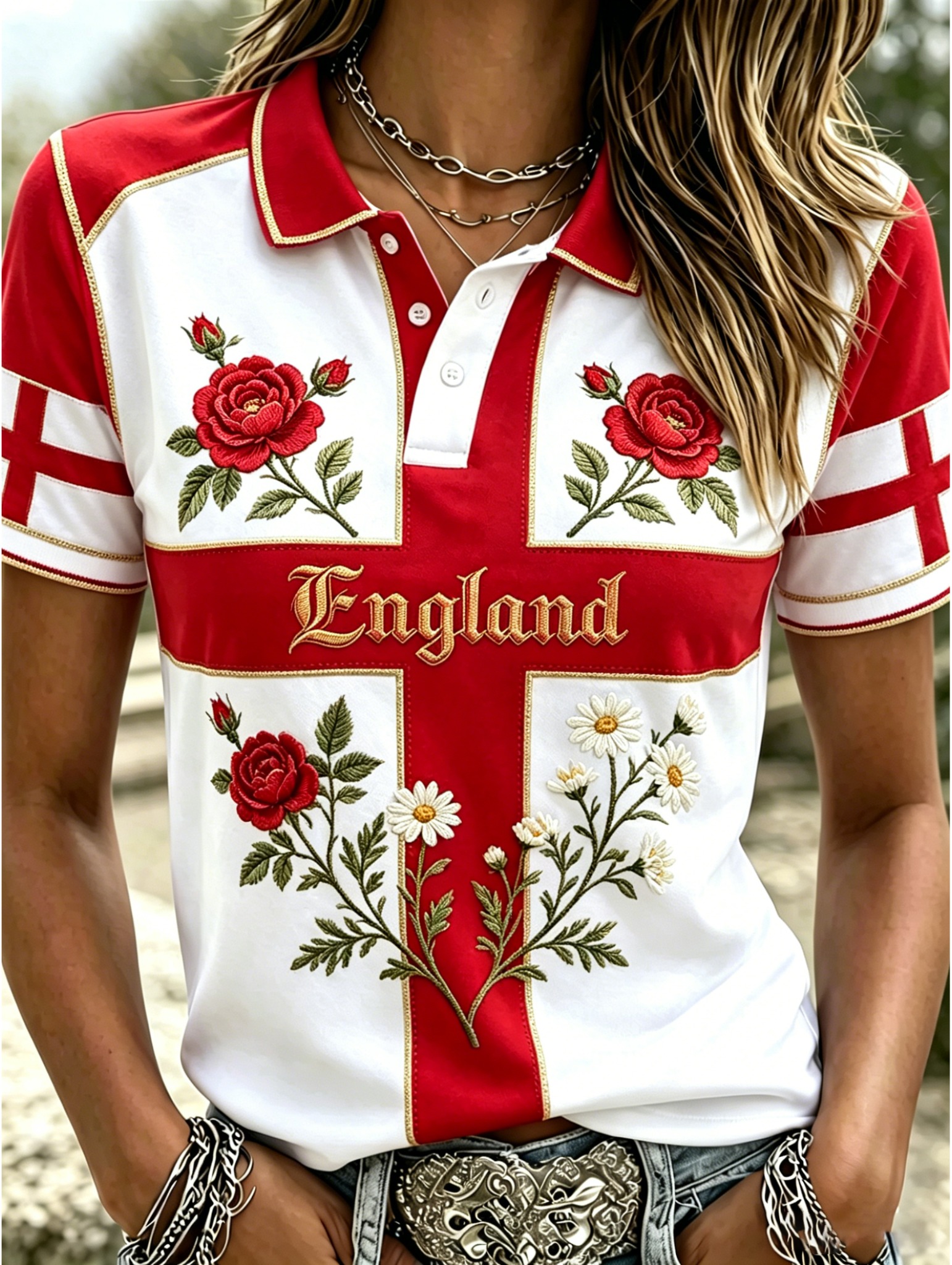 Britthreadco shop Facebook ad: England Heritage Polo