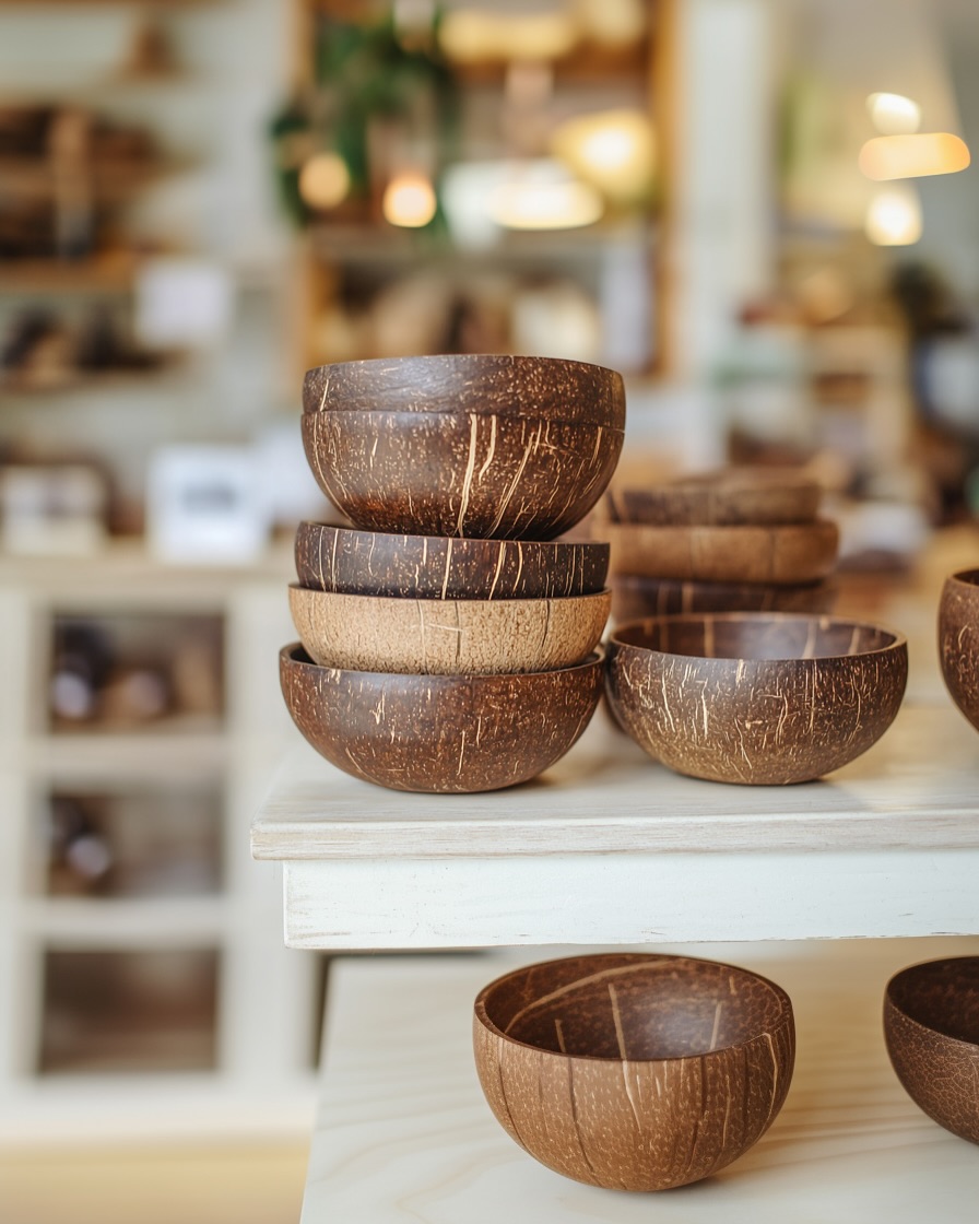 Vieglobal1st Facebook ad: Upcycled Coconut Bowls