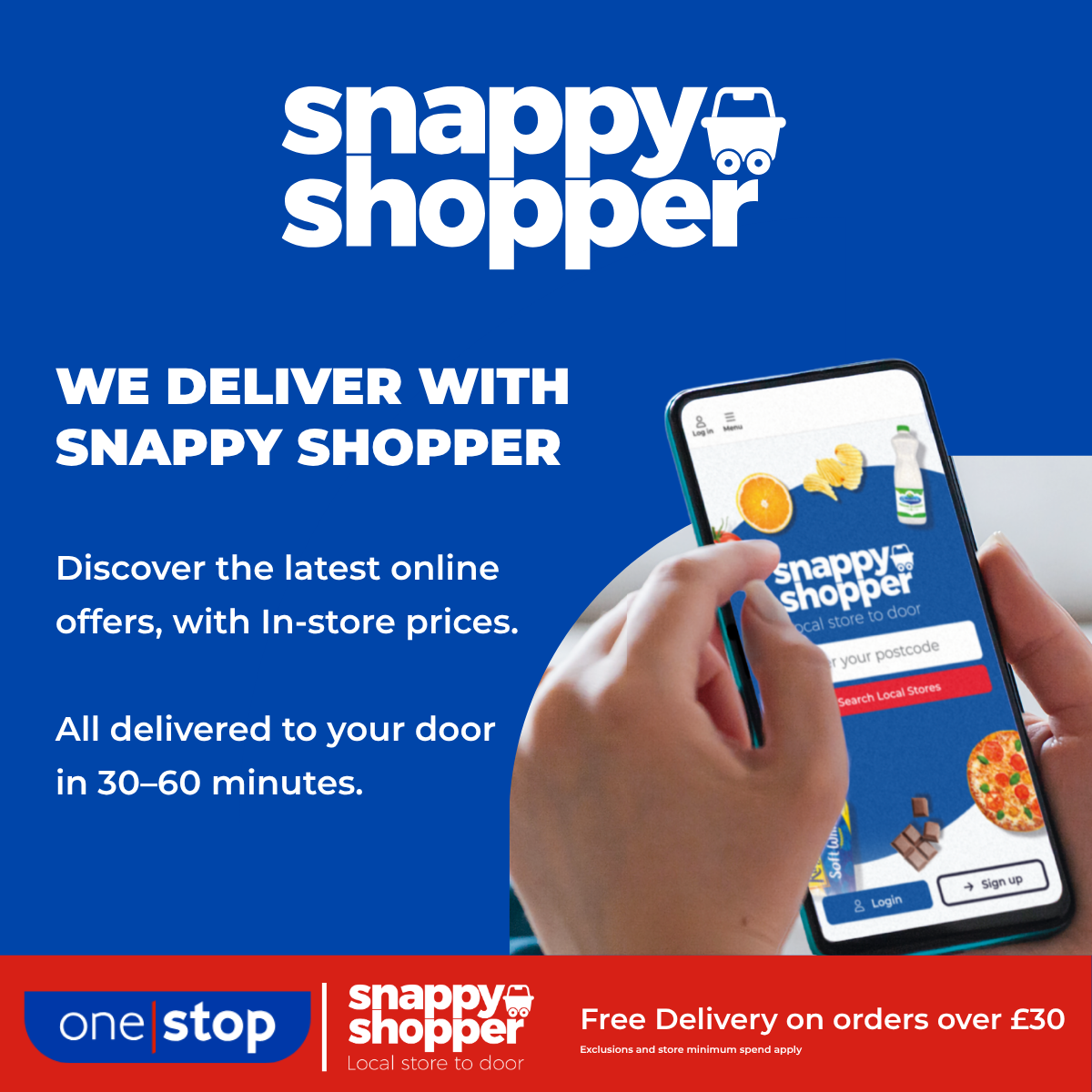 One Stop Facebook ad: Order online now