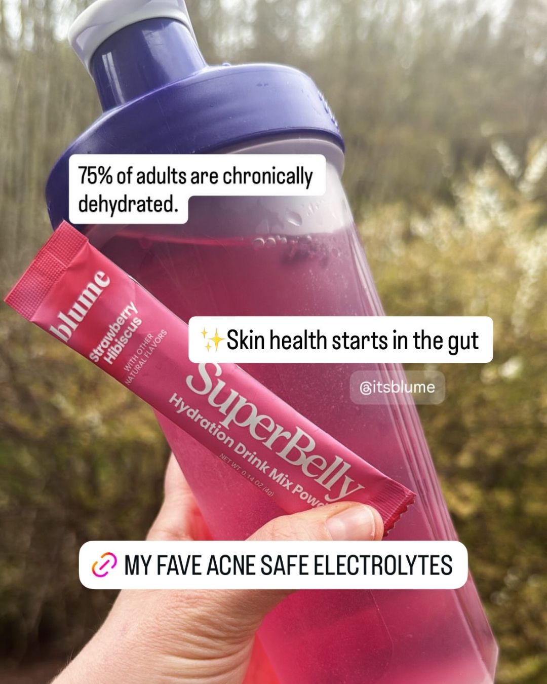 Blume Facebook ad: Acne Safe Electrolytes