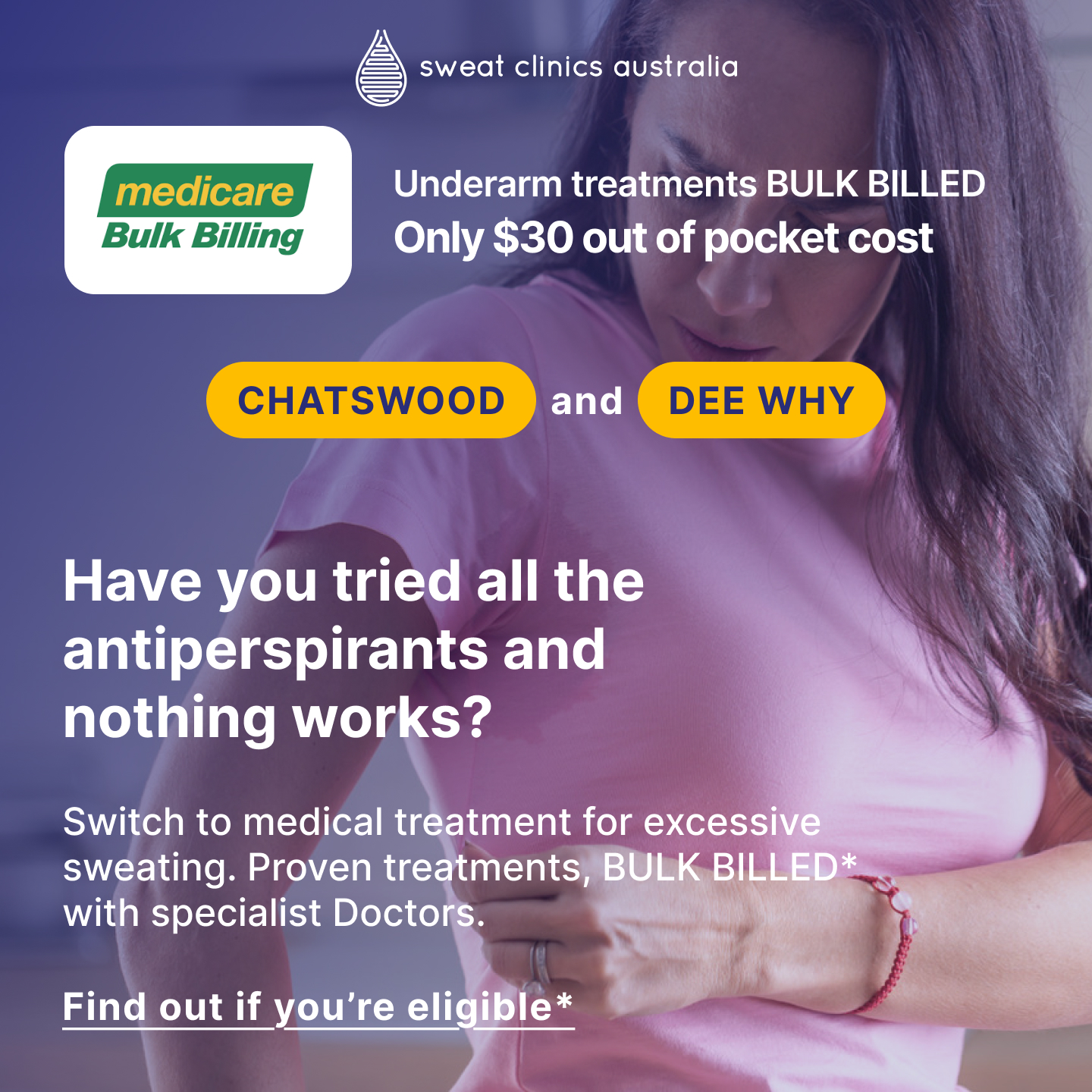 Sweat Clinics Australia Facebook ad