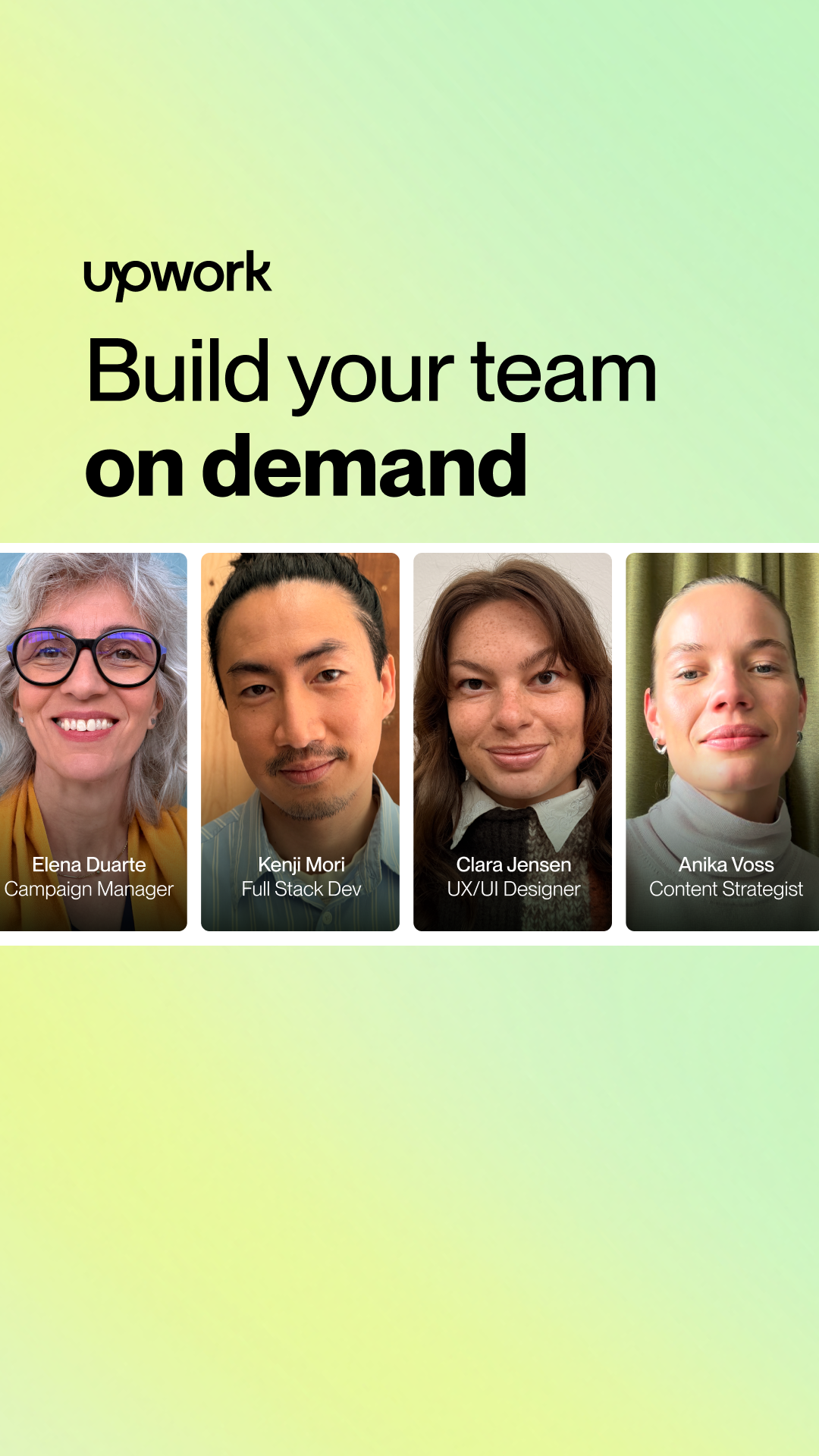 Upwork Facebook ad