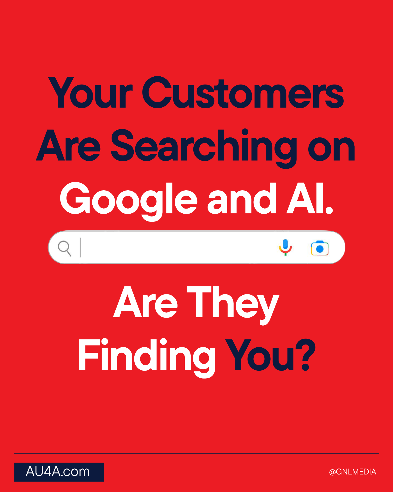 gang&lani media Facebook ad: Your customers are searching on Google and AI…