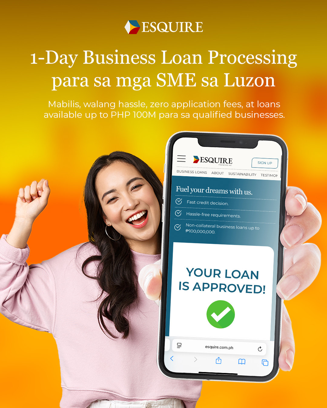 Esquire Financing Inc. Facebook ad