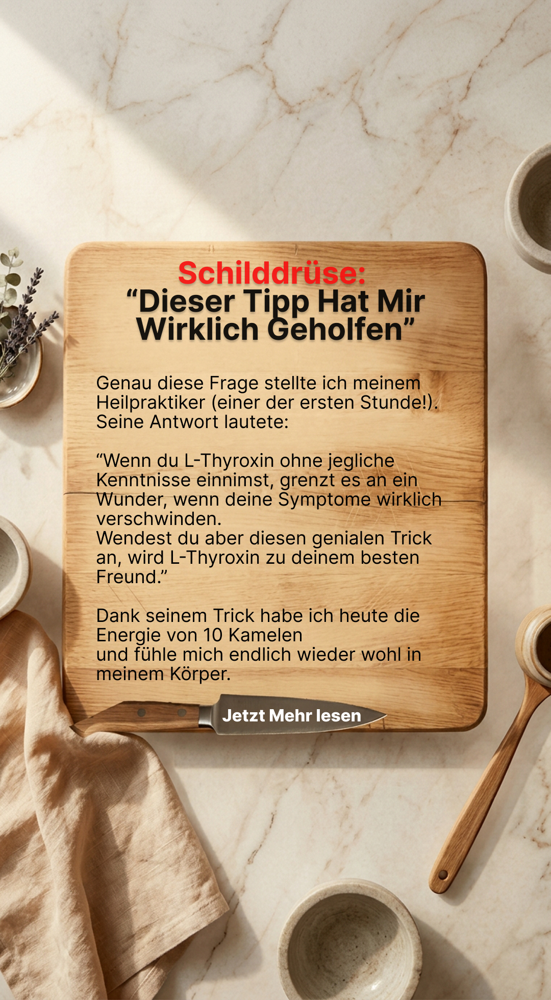 Mission Schilddrüse Facebook ad