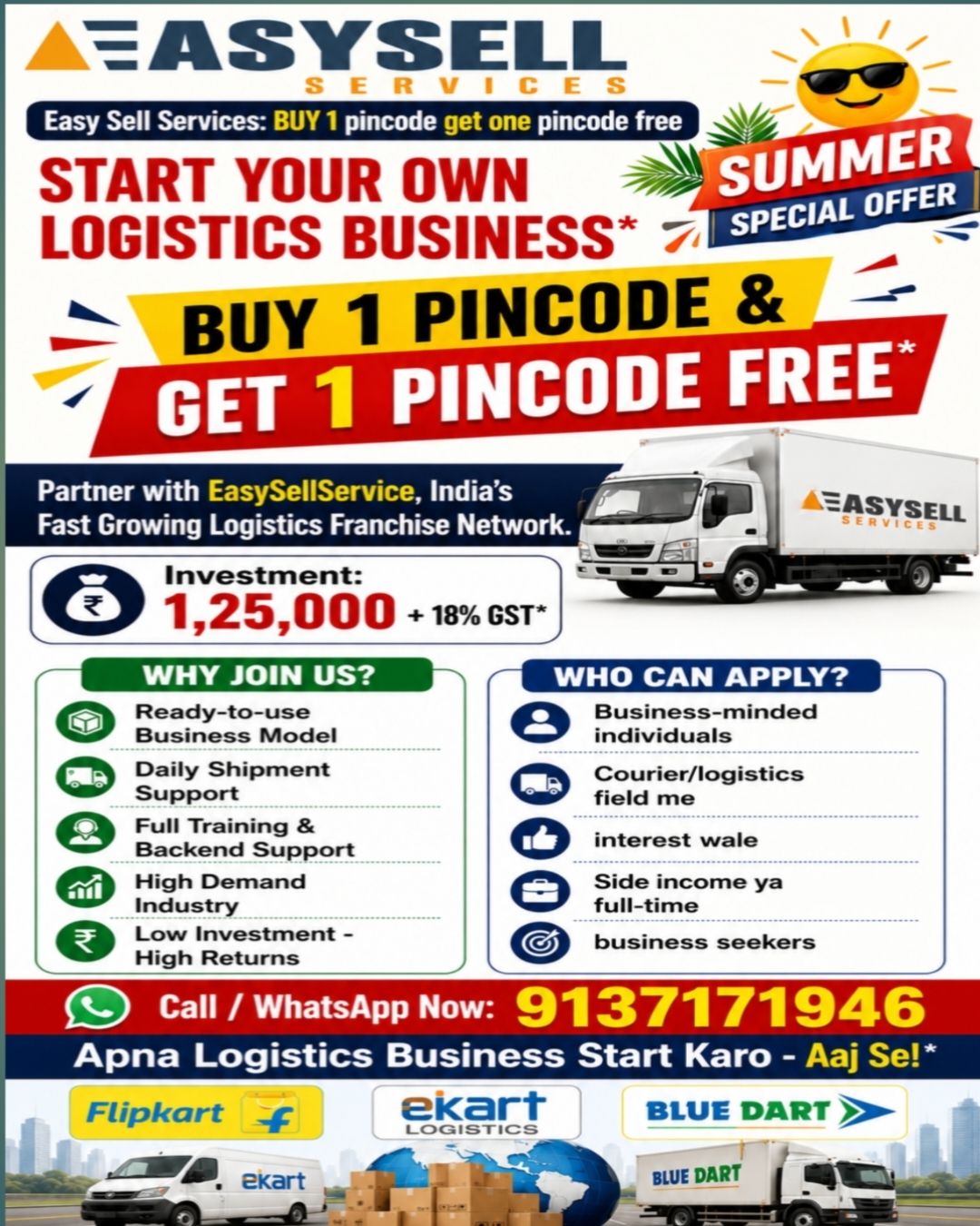 starganza Facebook ad: START YOUR OWN LOGISTICS