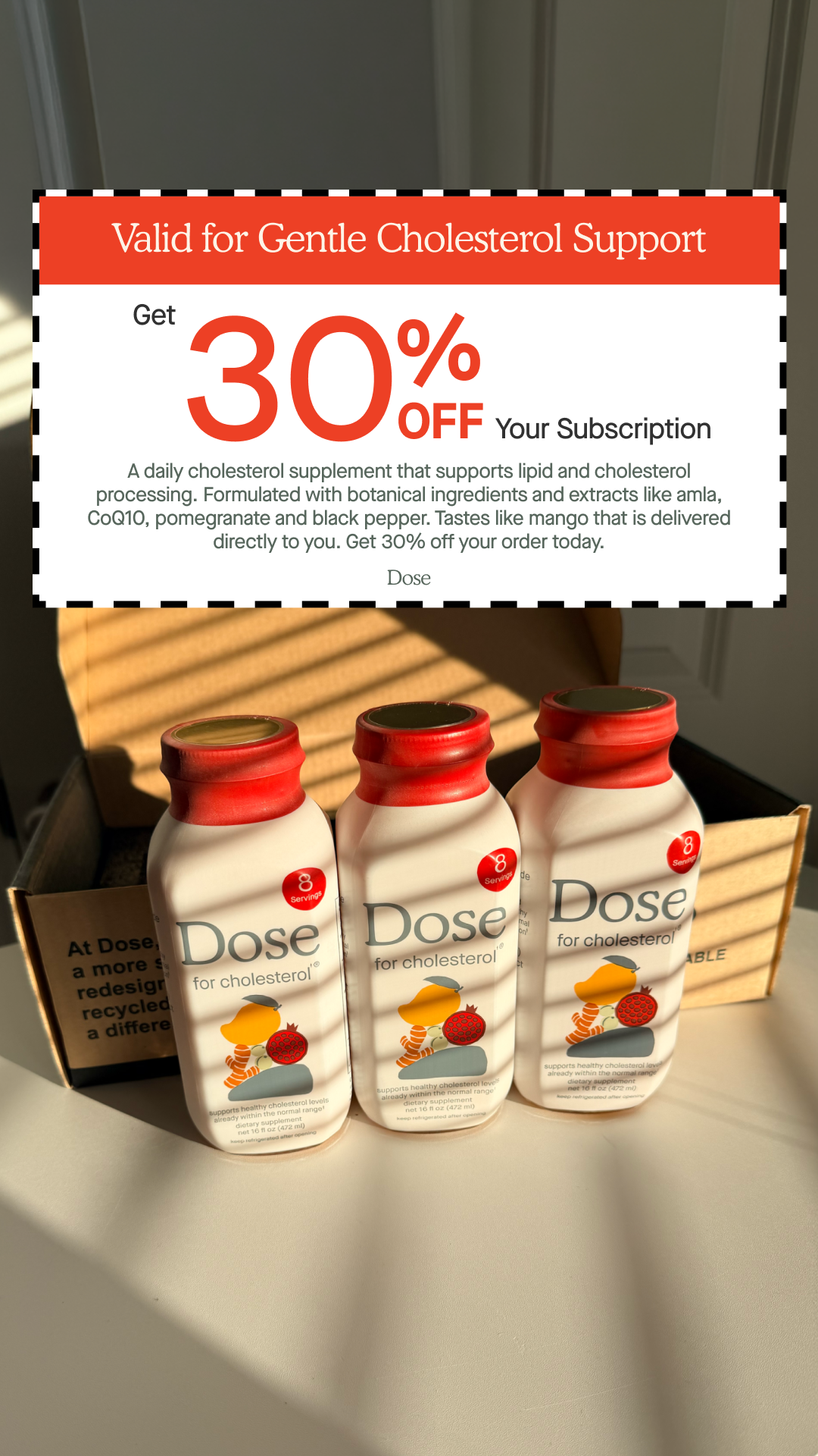Dose for Cholesterol Facebook ad