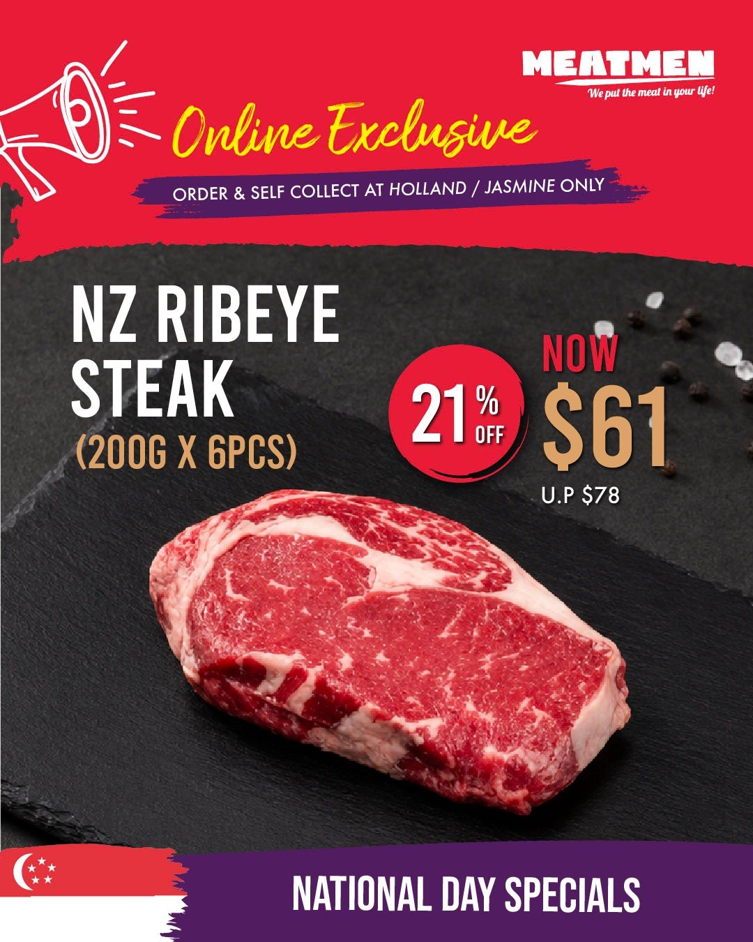 MeatMen Facebook ad
