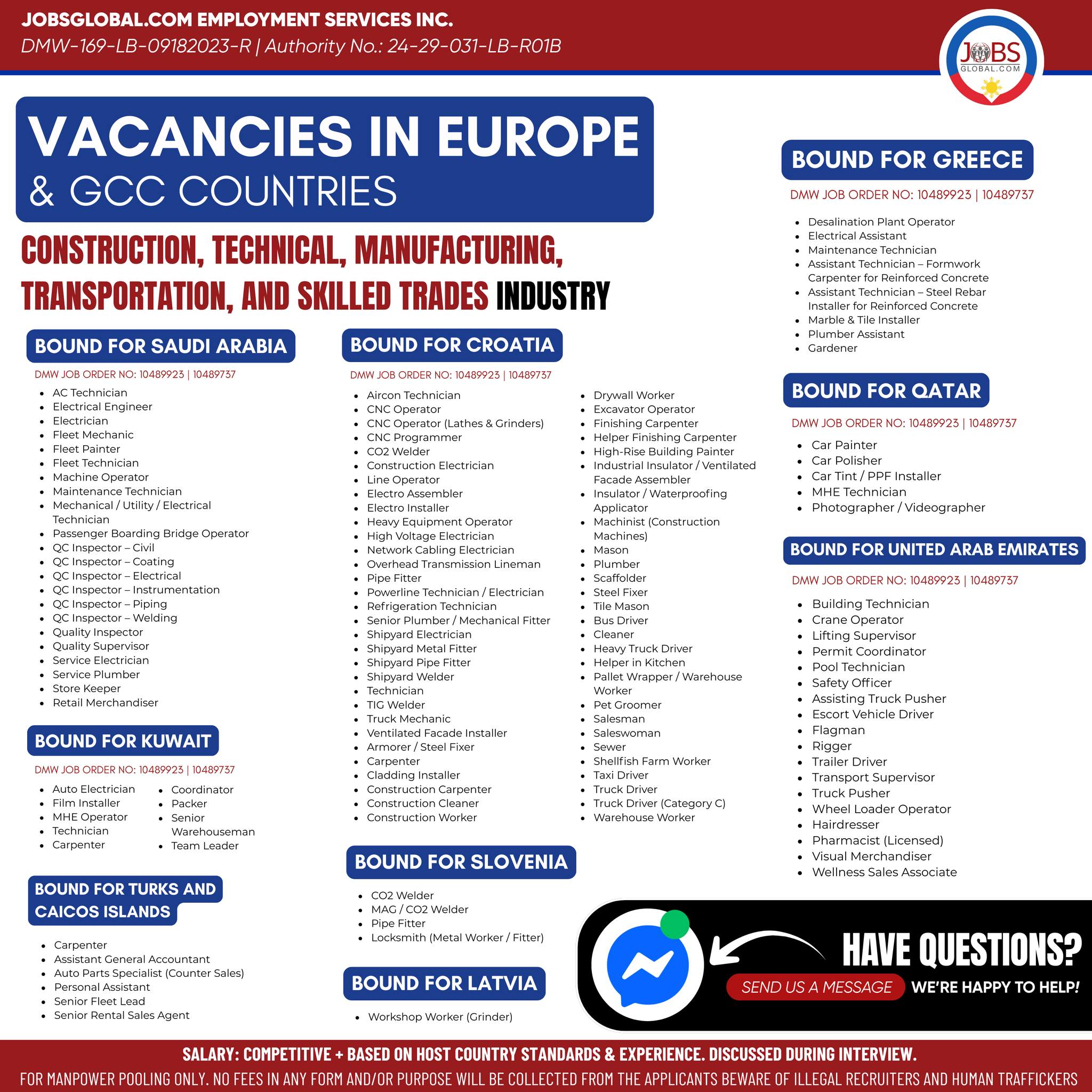 JobsGlobal.com Philippines Facebook ad