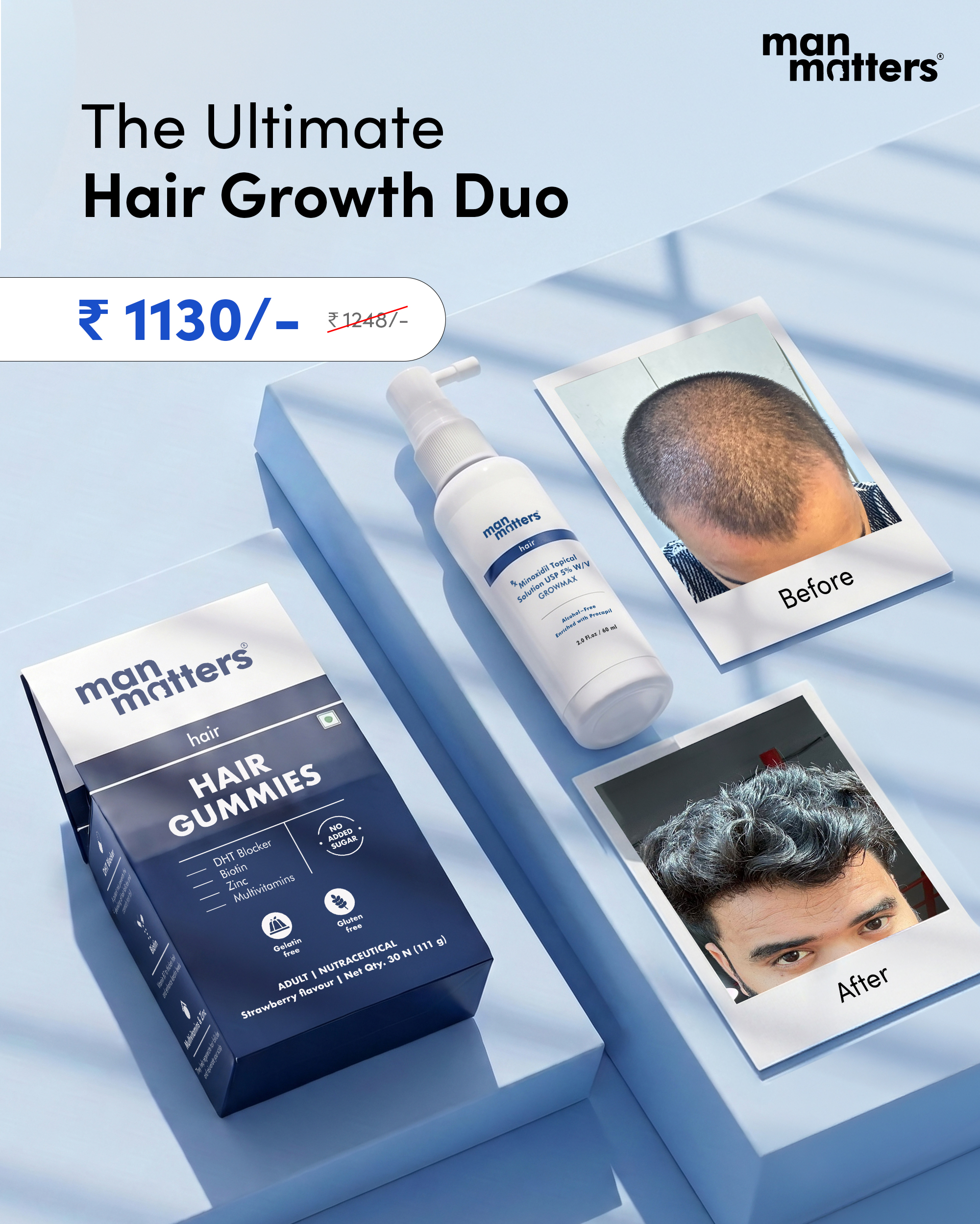 Hair Matters by Man Matters Facebook ad