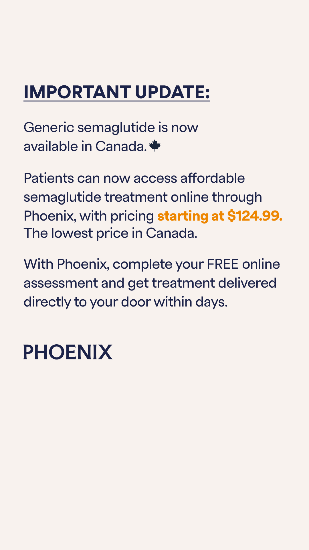 Phoenix Canada Facebook ad