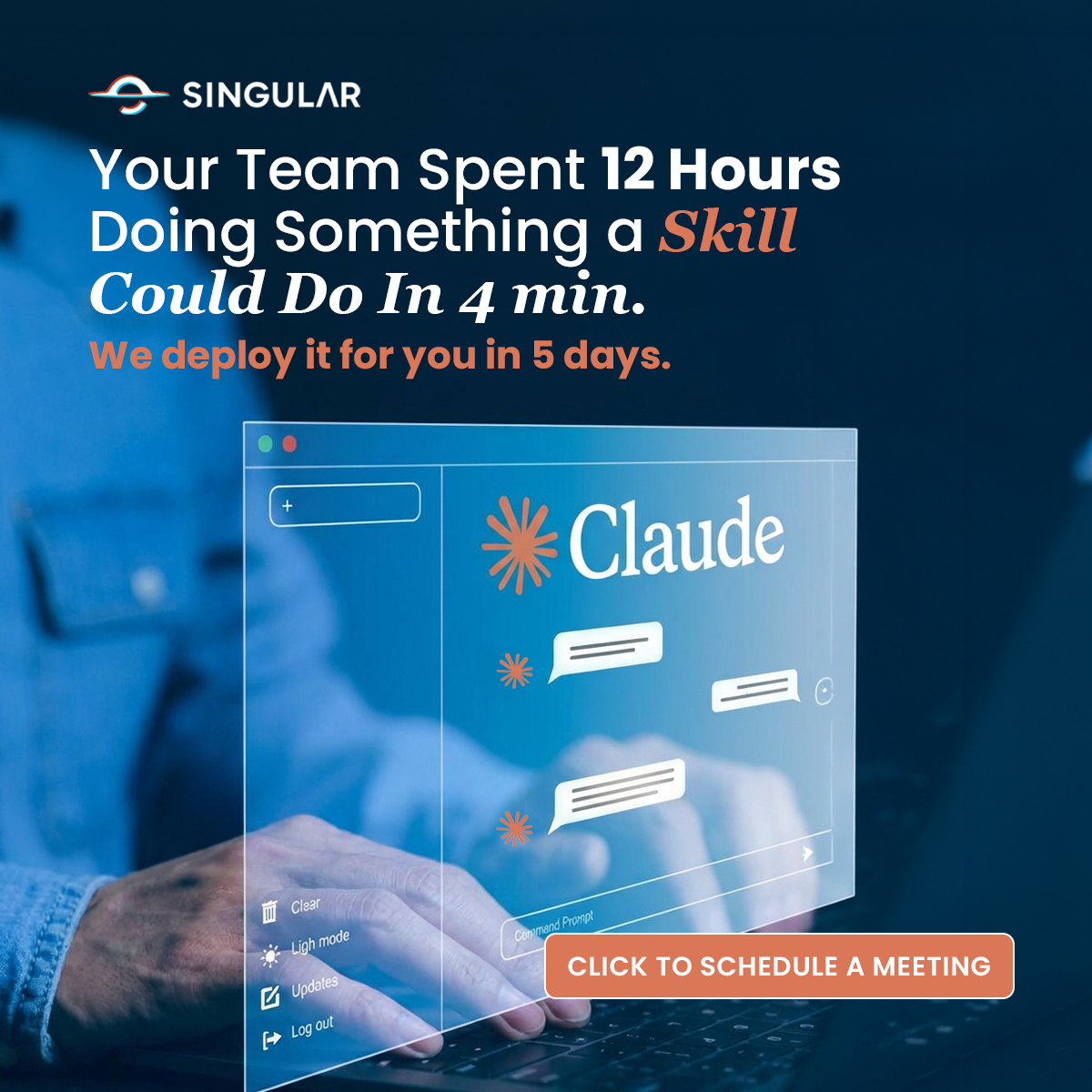 Singular Innovation Facebook ad: Click to know more