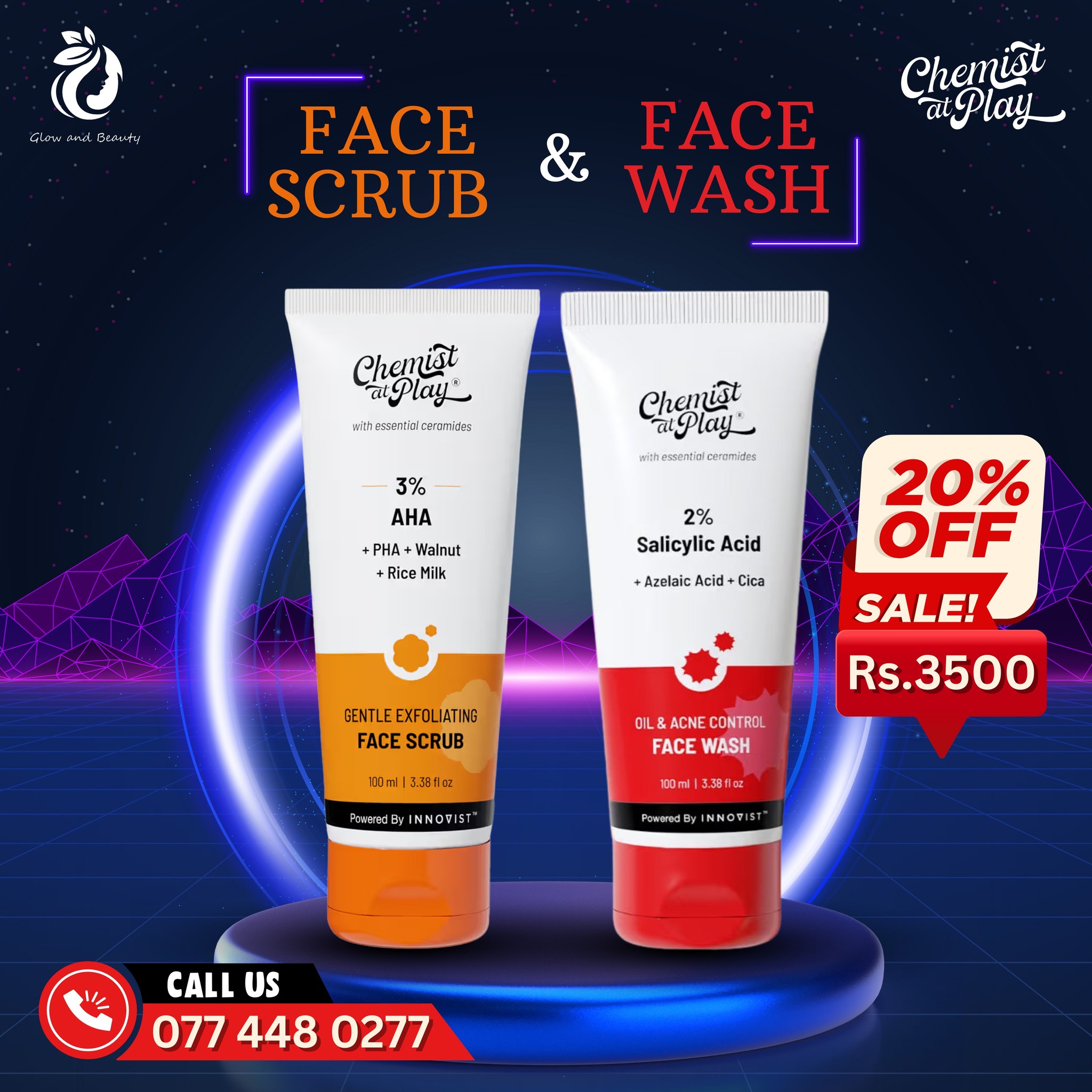 Glow and Beauty Facebook ad