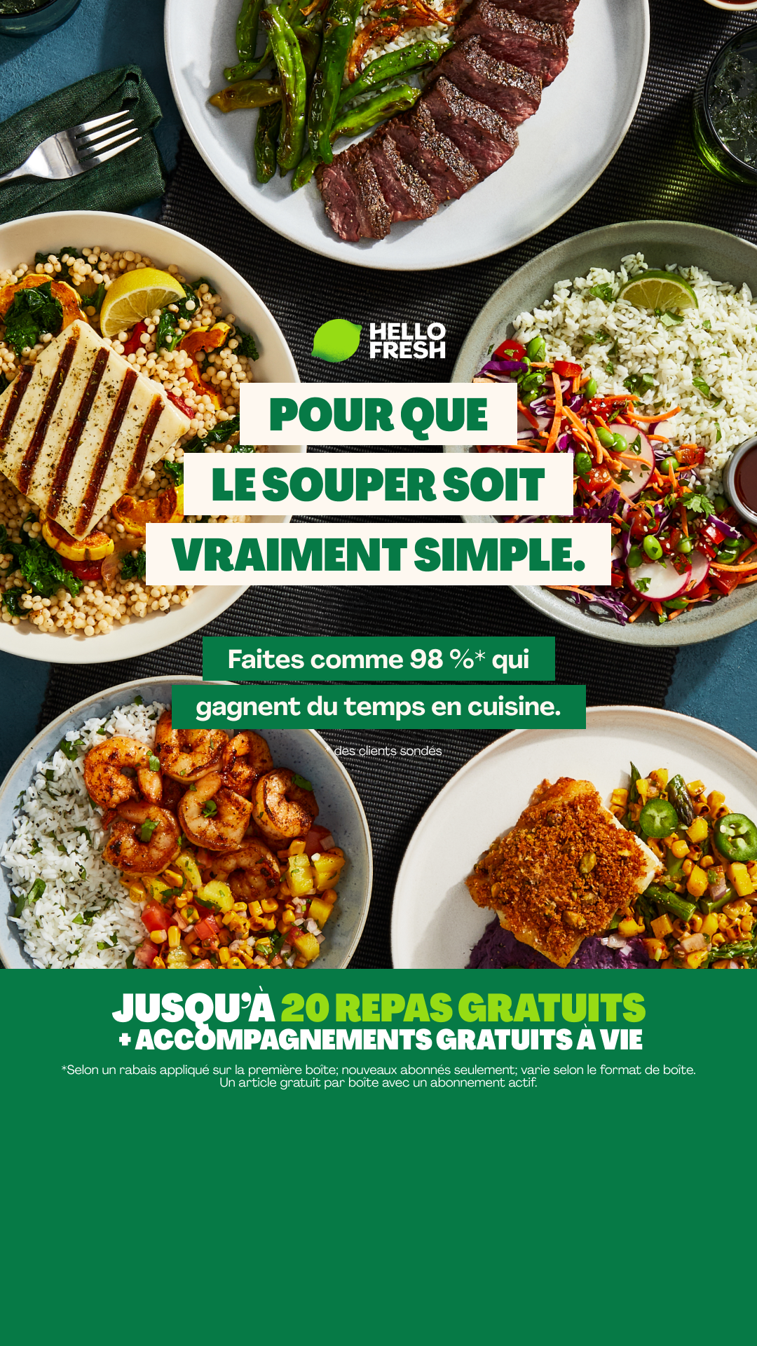 HelloFresh Facebook ad