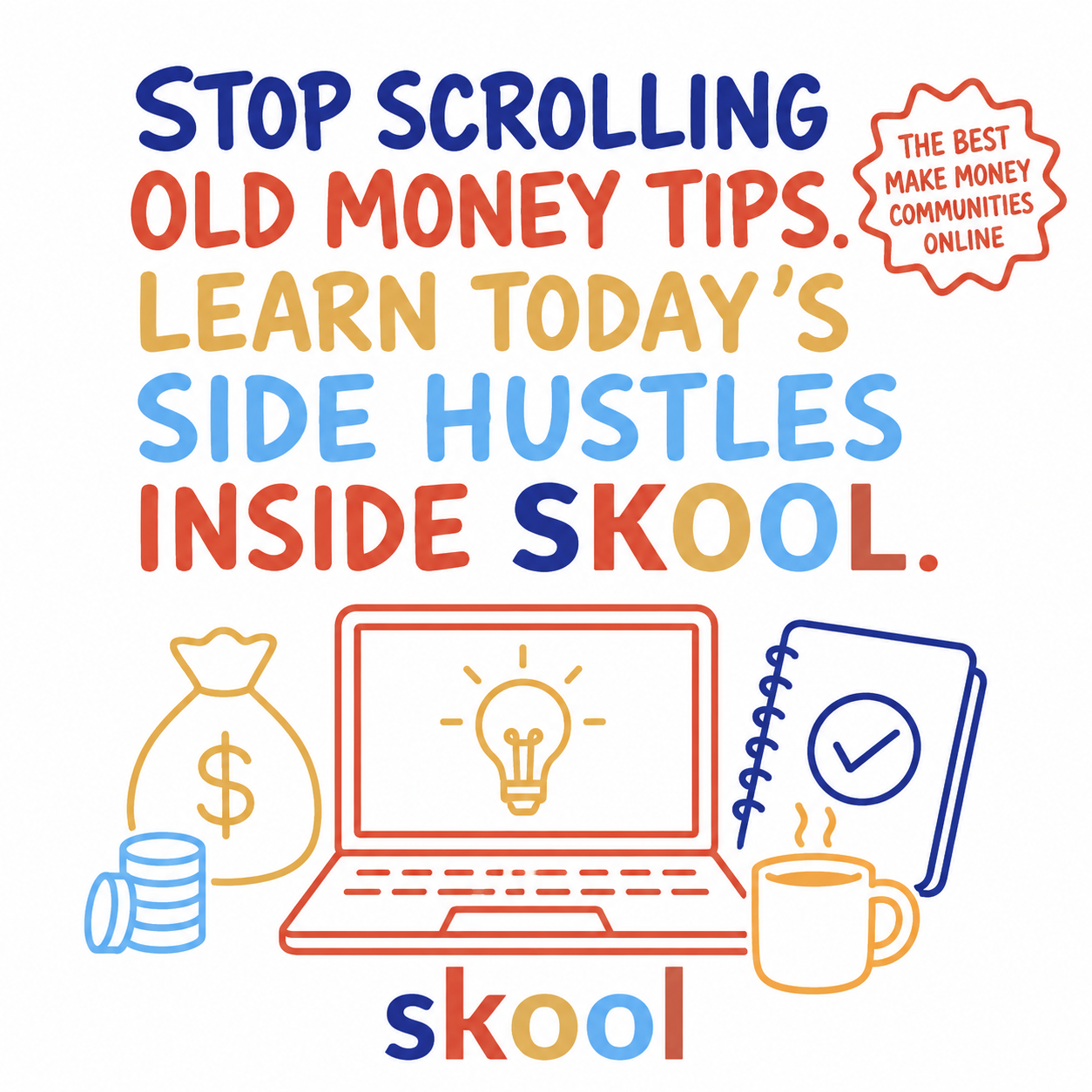 Skool Facebook ad