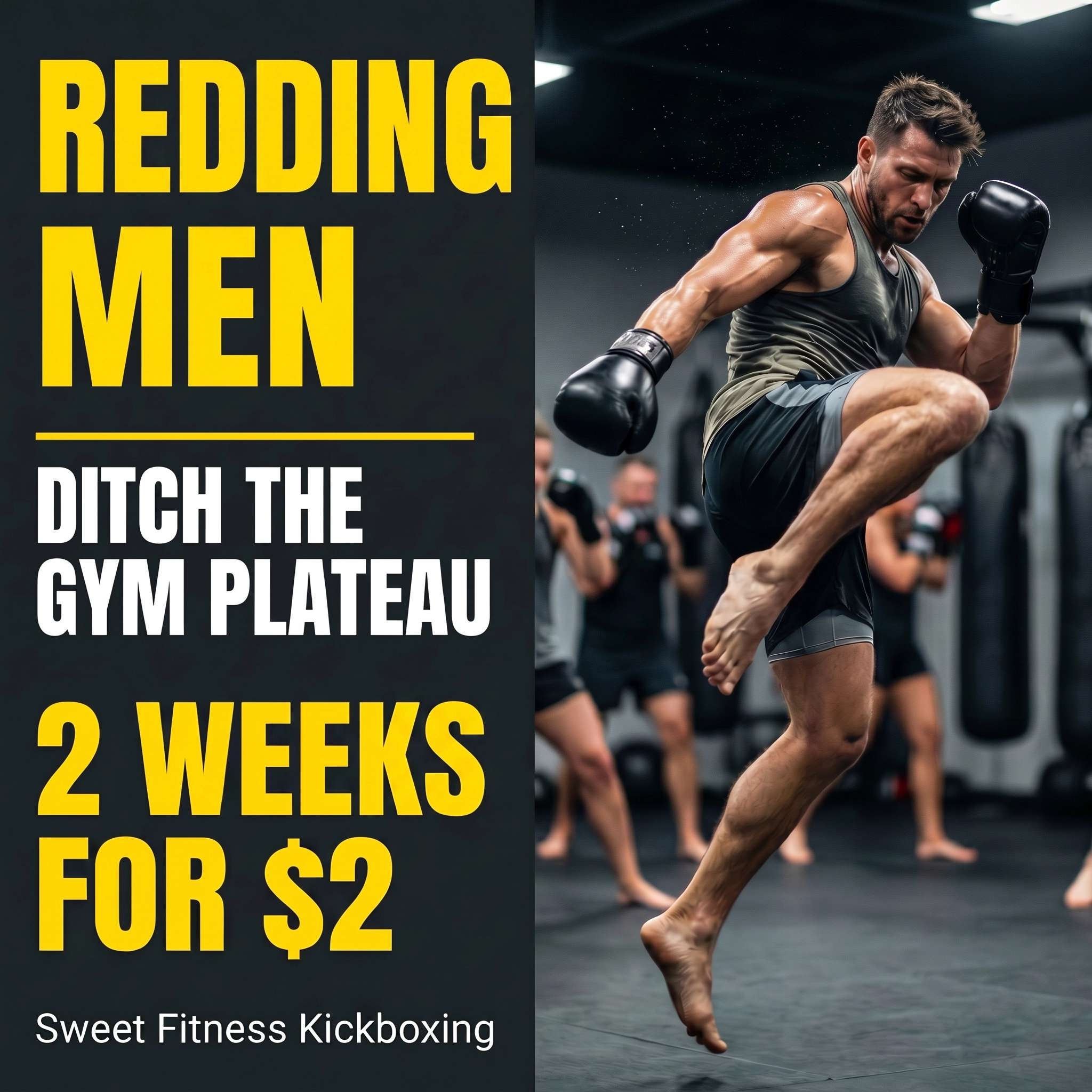 Sweet Fitness Kickboxing - Redding Facebook ad