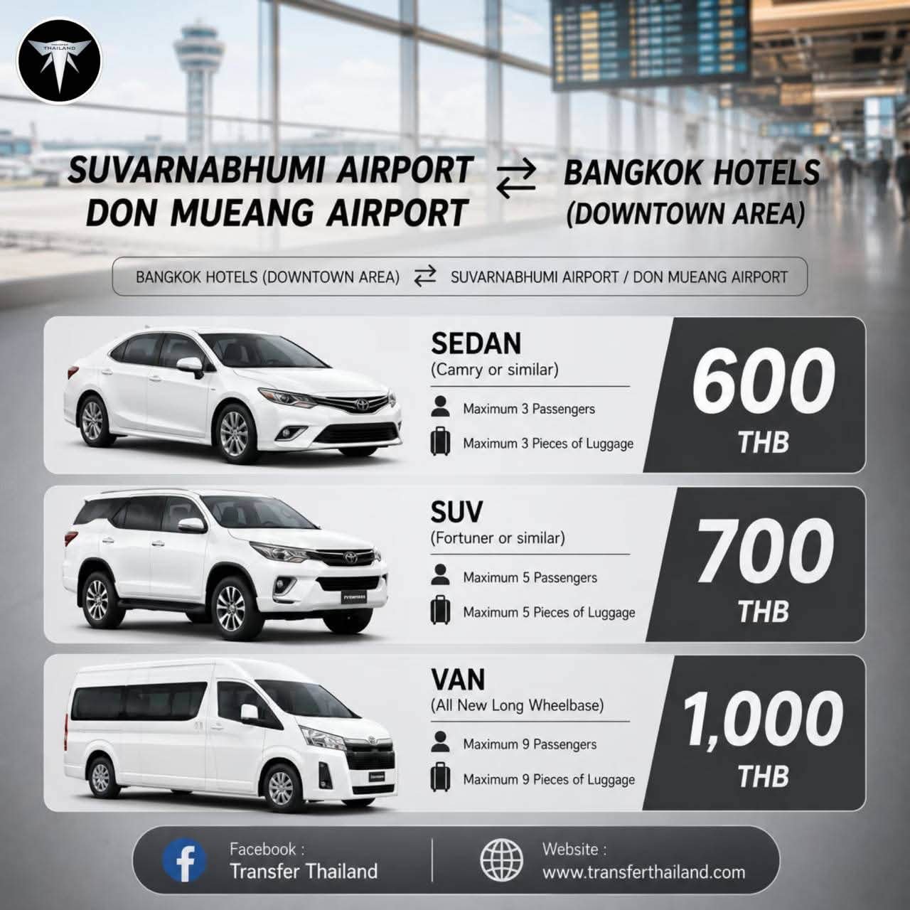 Transfer Thailand Facebook ad: WELCOME TO THAILAND