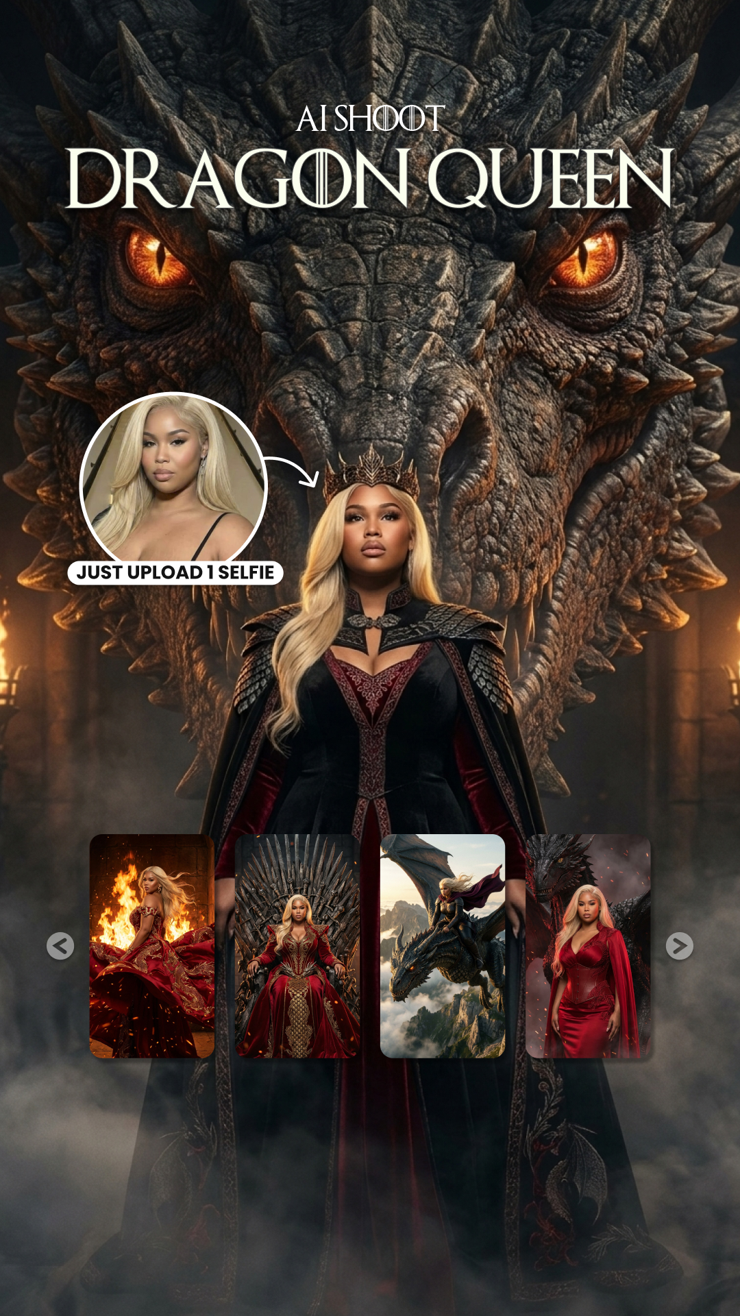 Glam AI: AI Content Generator App Facebook ad