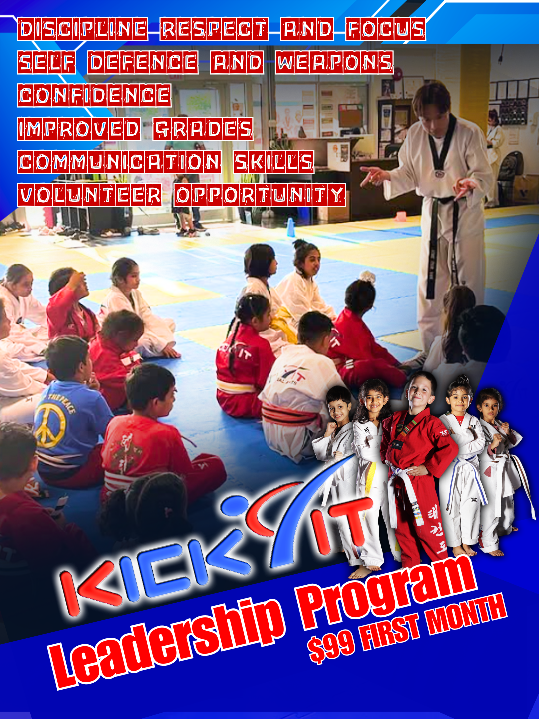 Kick It Martial Arts Facebook ad